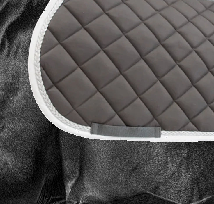 TdeT - Fontainebleau CSO saddle pad grey/white