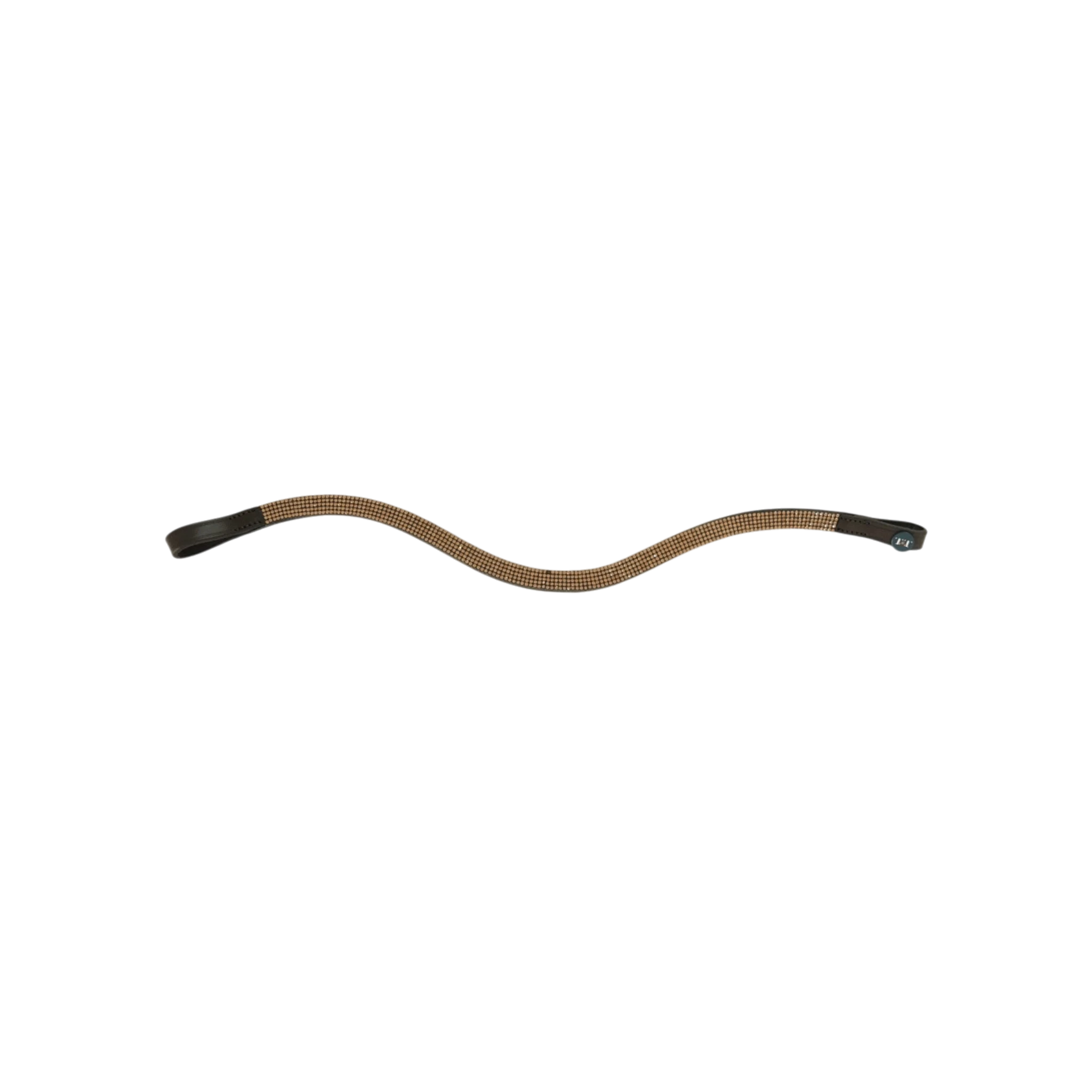TdeT-Frontal Strass Havane Fonce Or