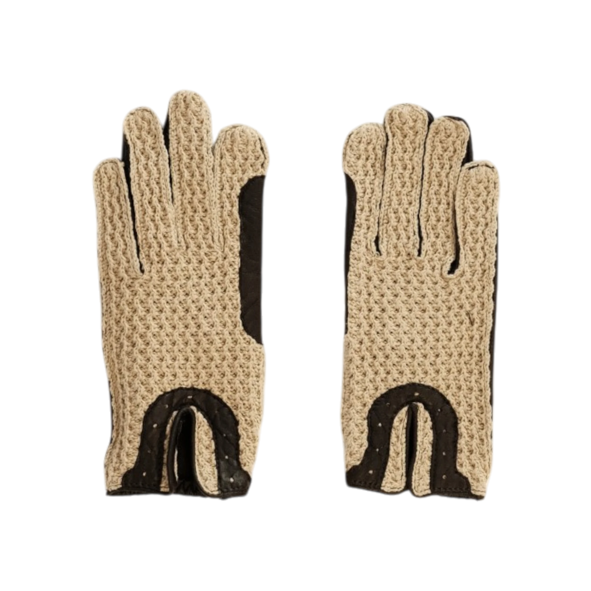 TdeT-Gants crochet et cuir