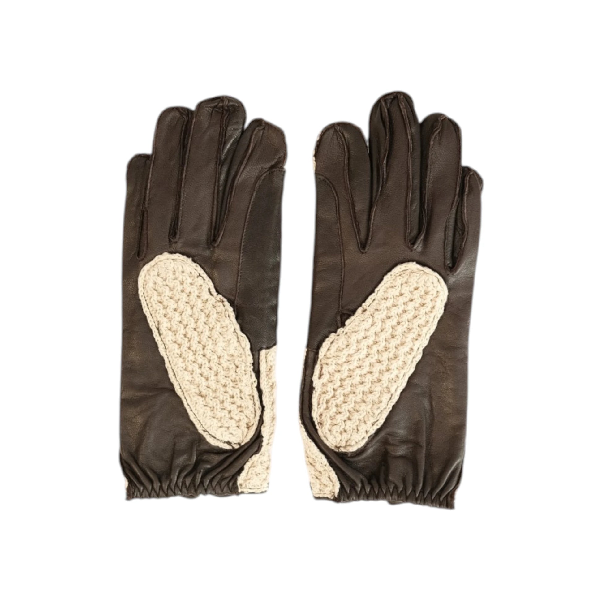 TdeT-Gants crochet et cuir