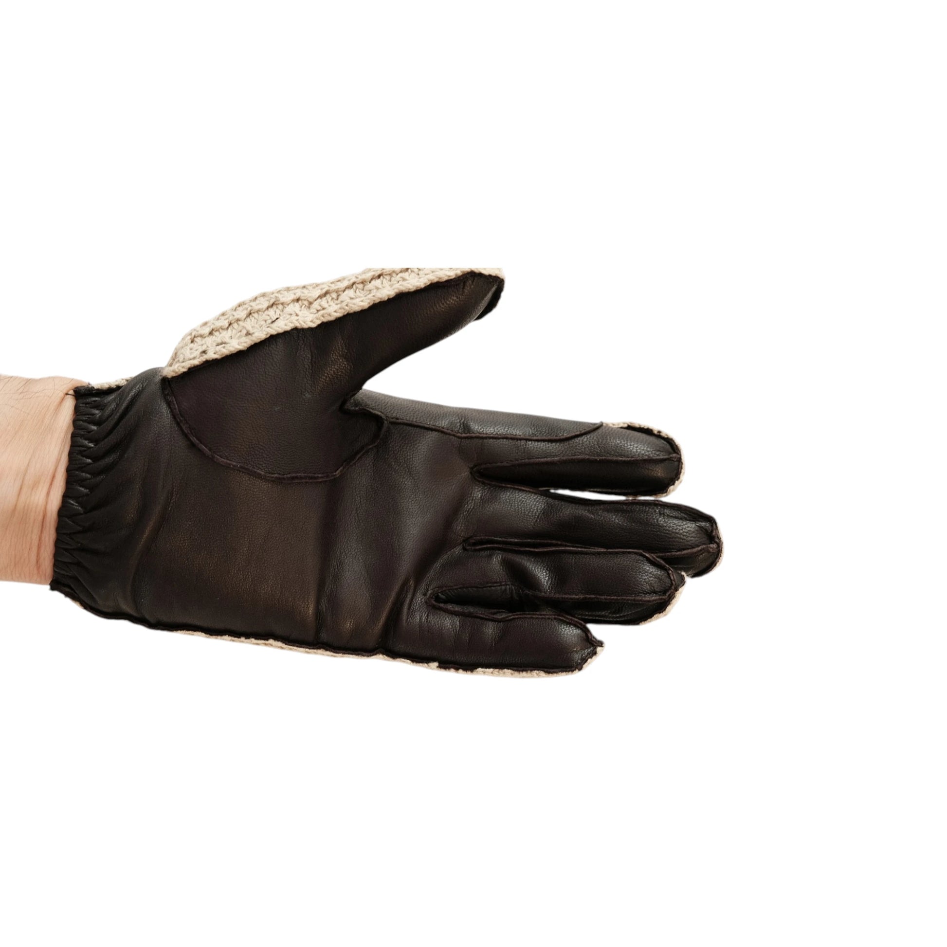 TdeT-Gants crochet et cuir