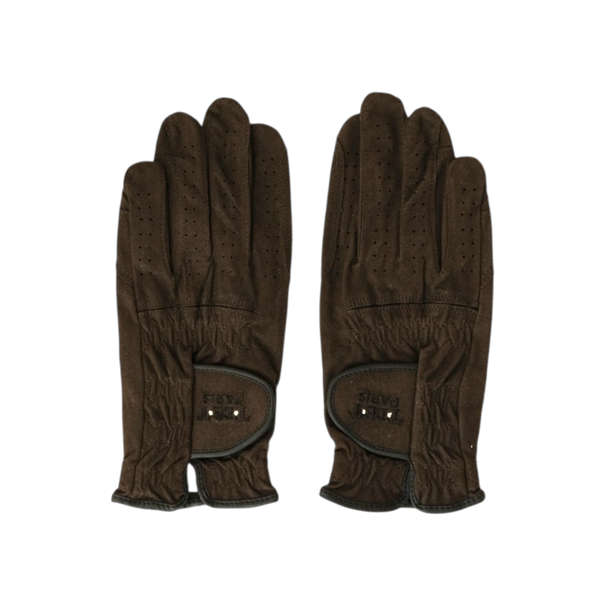 TdeT-Gants equitation Perfection marron
