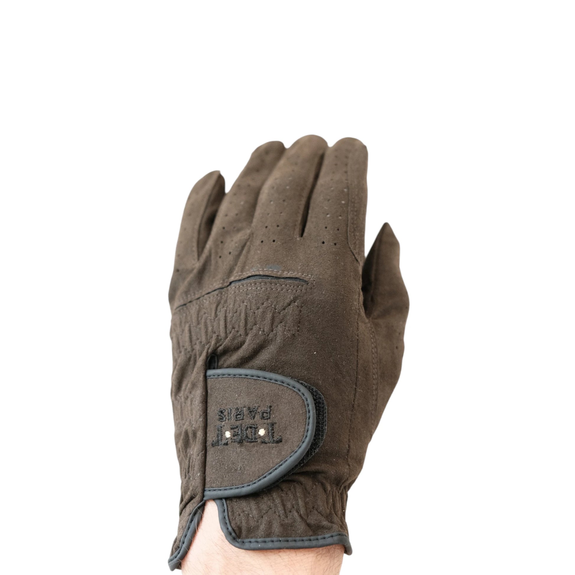 TdeT-Gants equitation Perfection marron