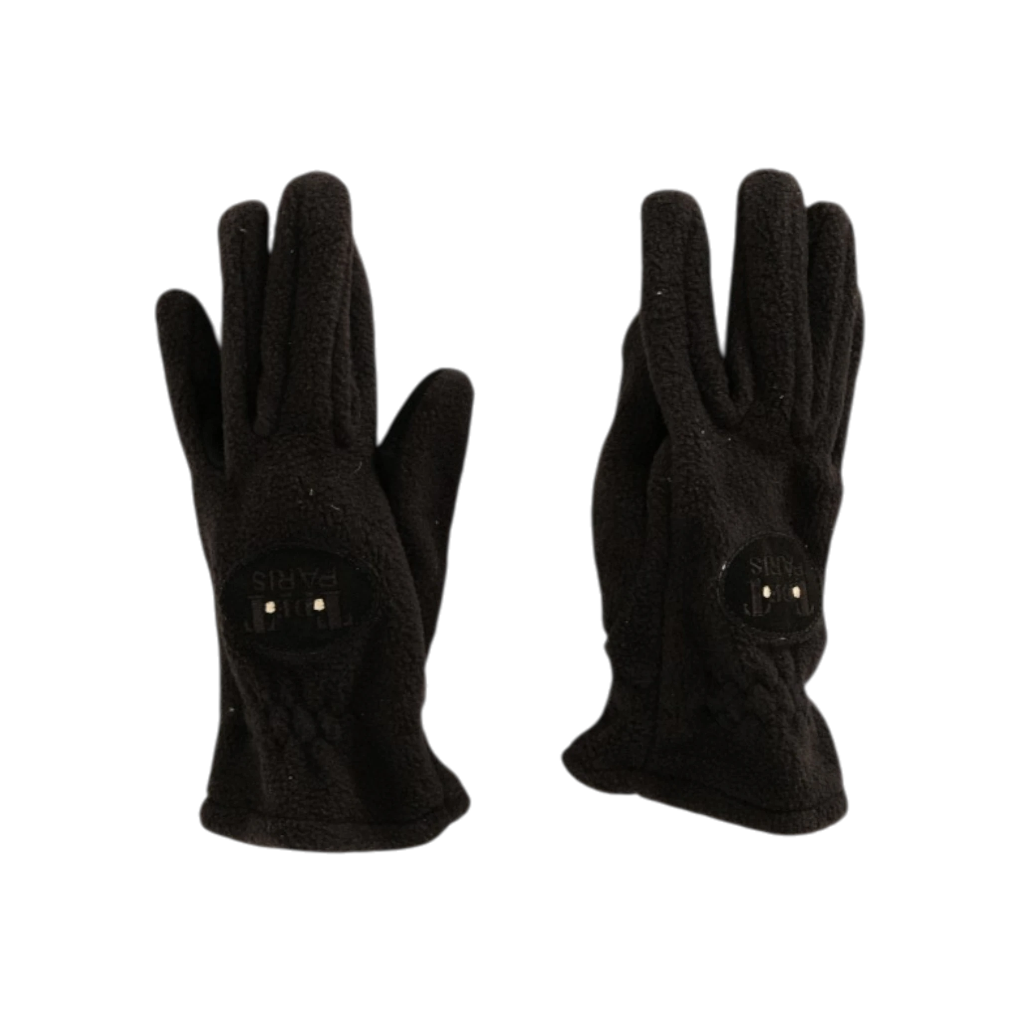 TdeT-Gants equitation polaire Riding noir