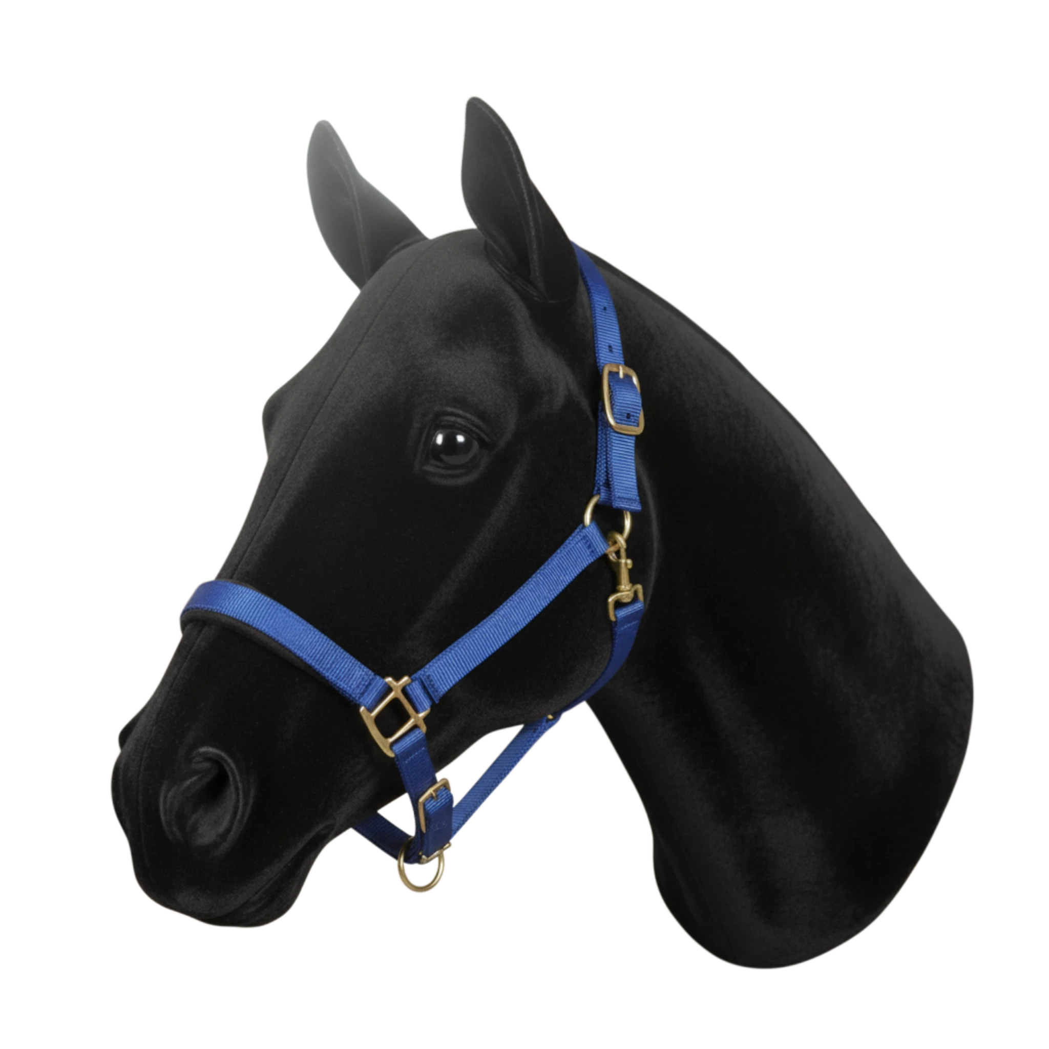 TdeT- Licol doublé suédine synthétique bleu roi