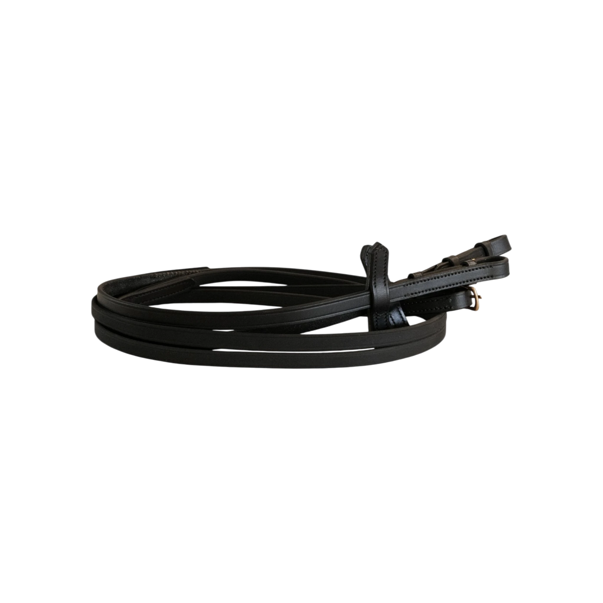 TdeT - Rênes cuir biotack noir