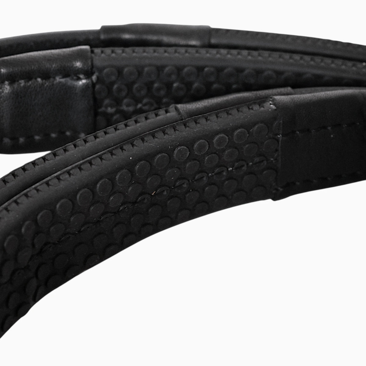 TdeT-Rubber reins with large pimples Black