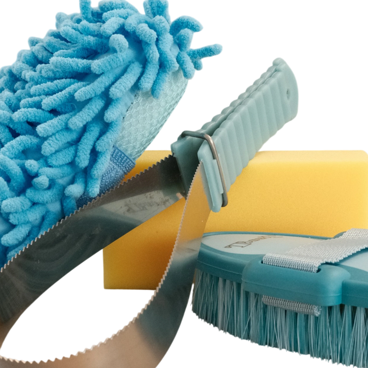 TdeT-Set de douche Shower Go Turquoise Ciel 