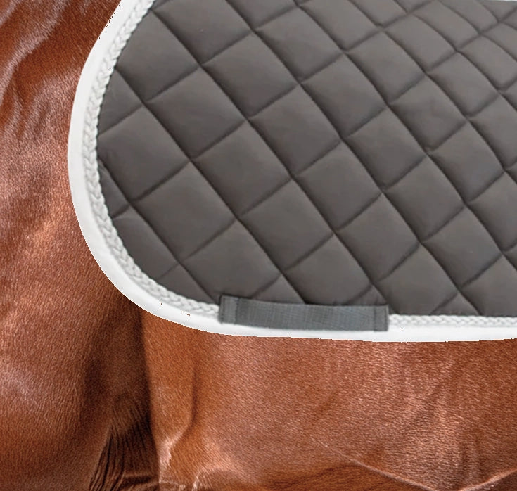 TdeT - Fontainebleau CSO saddle pad grey/white