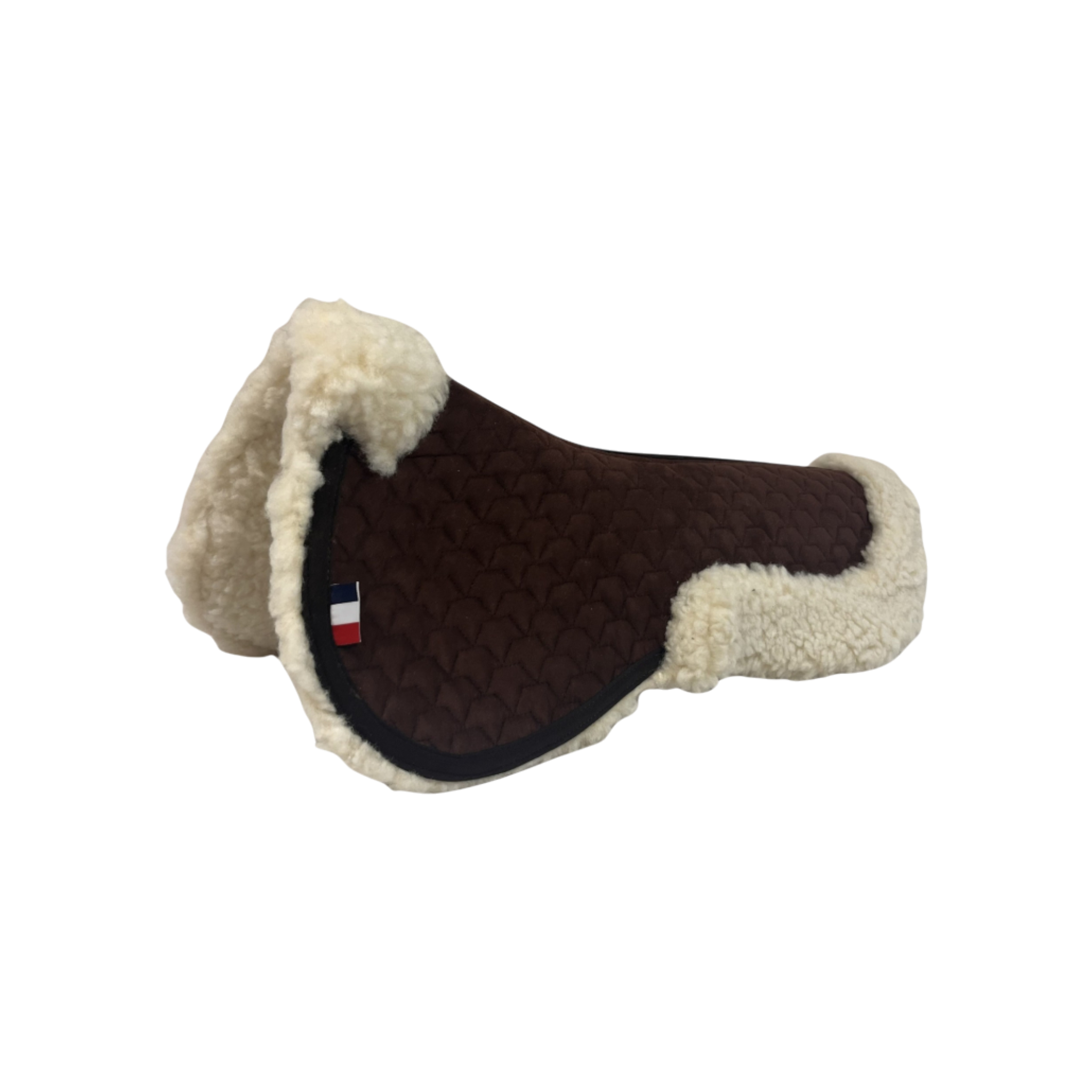 TdeT - Amortisseur contour de selle mouton naturel et marron
