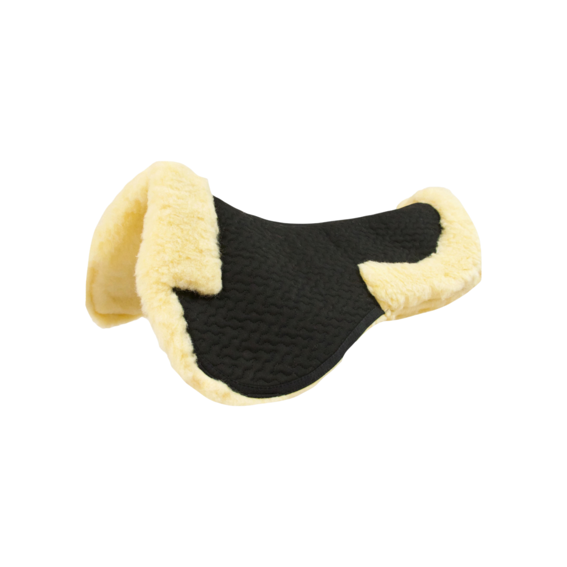 TdeT - Contoured sheepskin half pad natural and black