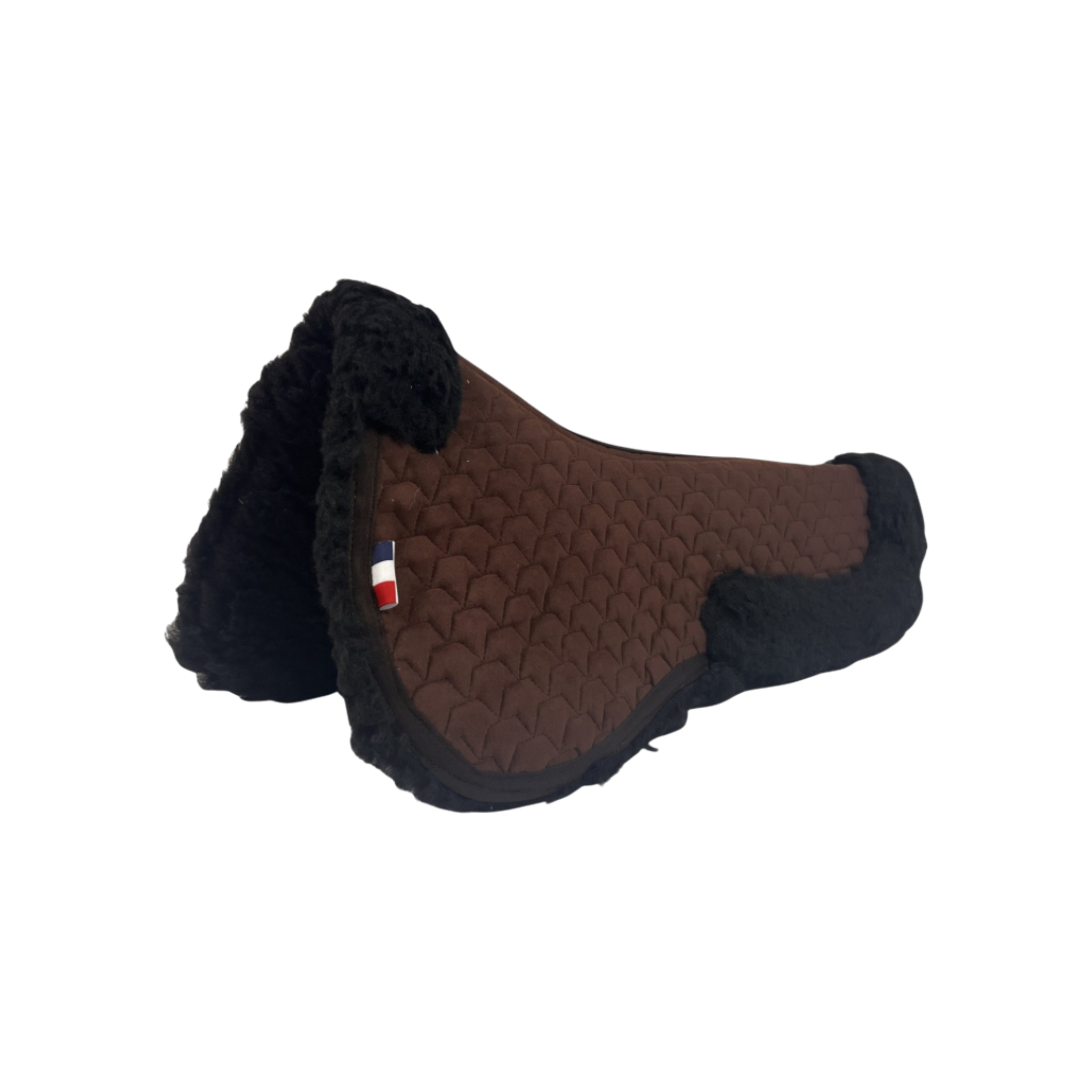 TdeT - Amortisseur contour de selle mouton noir / marron