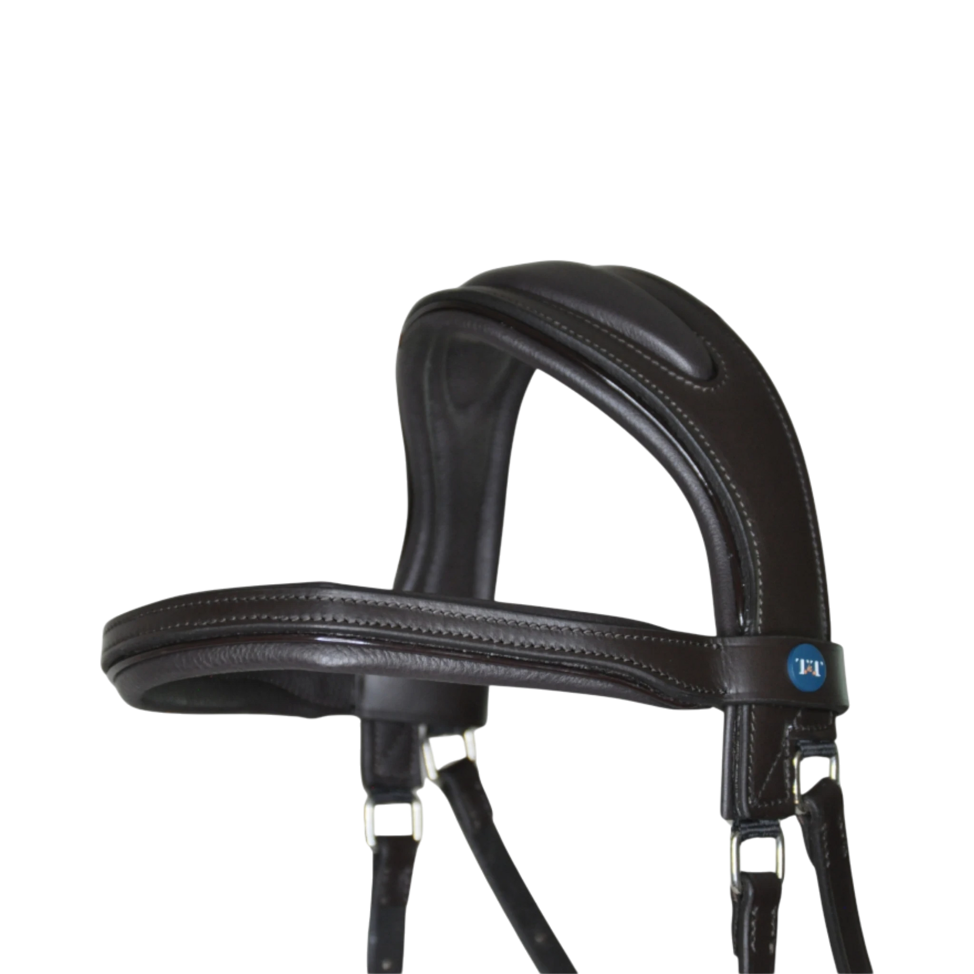 TdeT - Bridon Essentiel confort sans muserolle avec rênes havane foncé