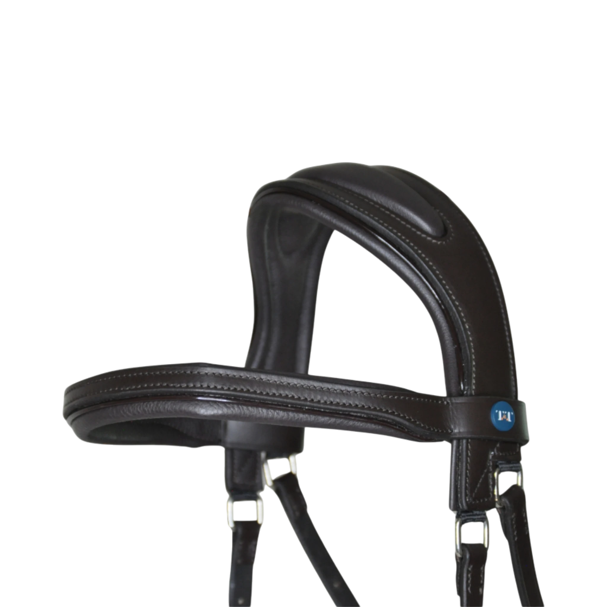 TdeT - Bridon Essentiel confort sans muserolle avec rênes havane foncé