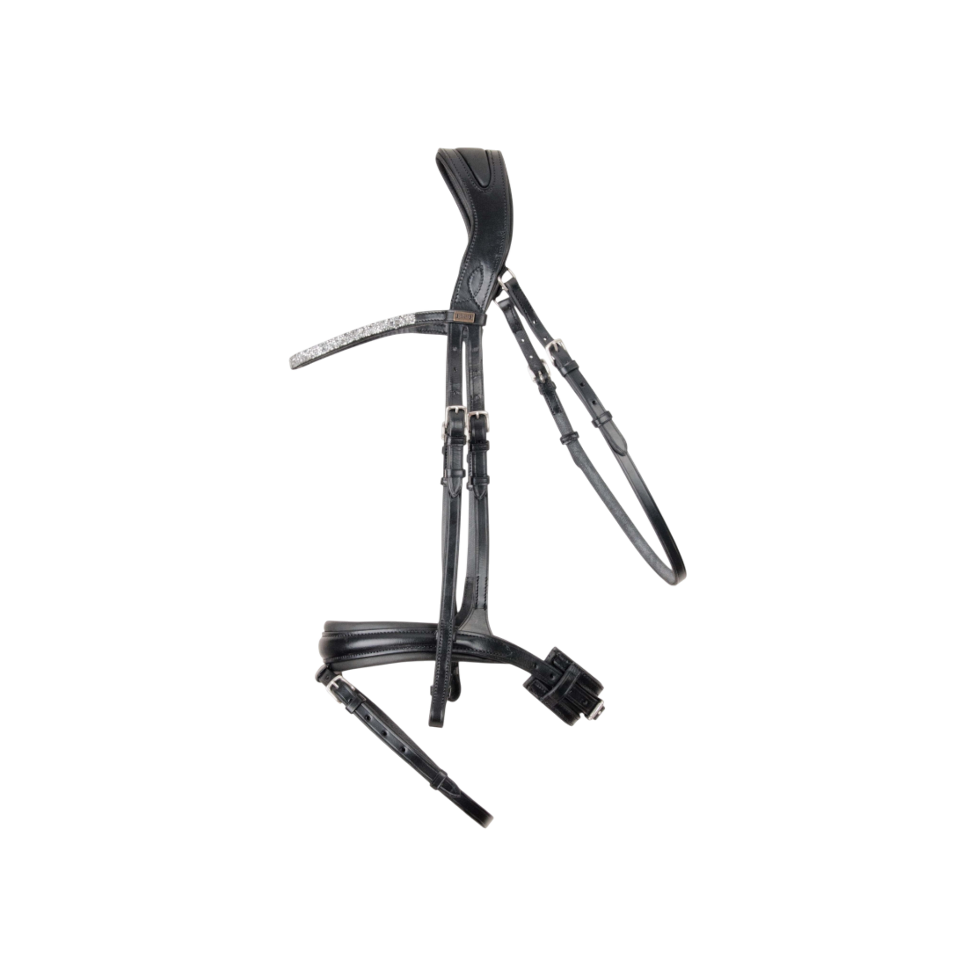 TdeT - Bridon anatomique Hopper avec rênes noir argent