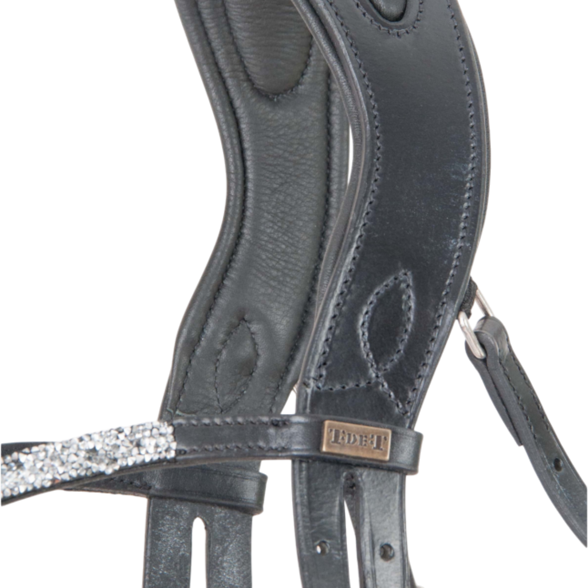 TdeT - Bridon anatomique Hopper avec rênes noir argent