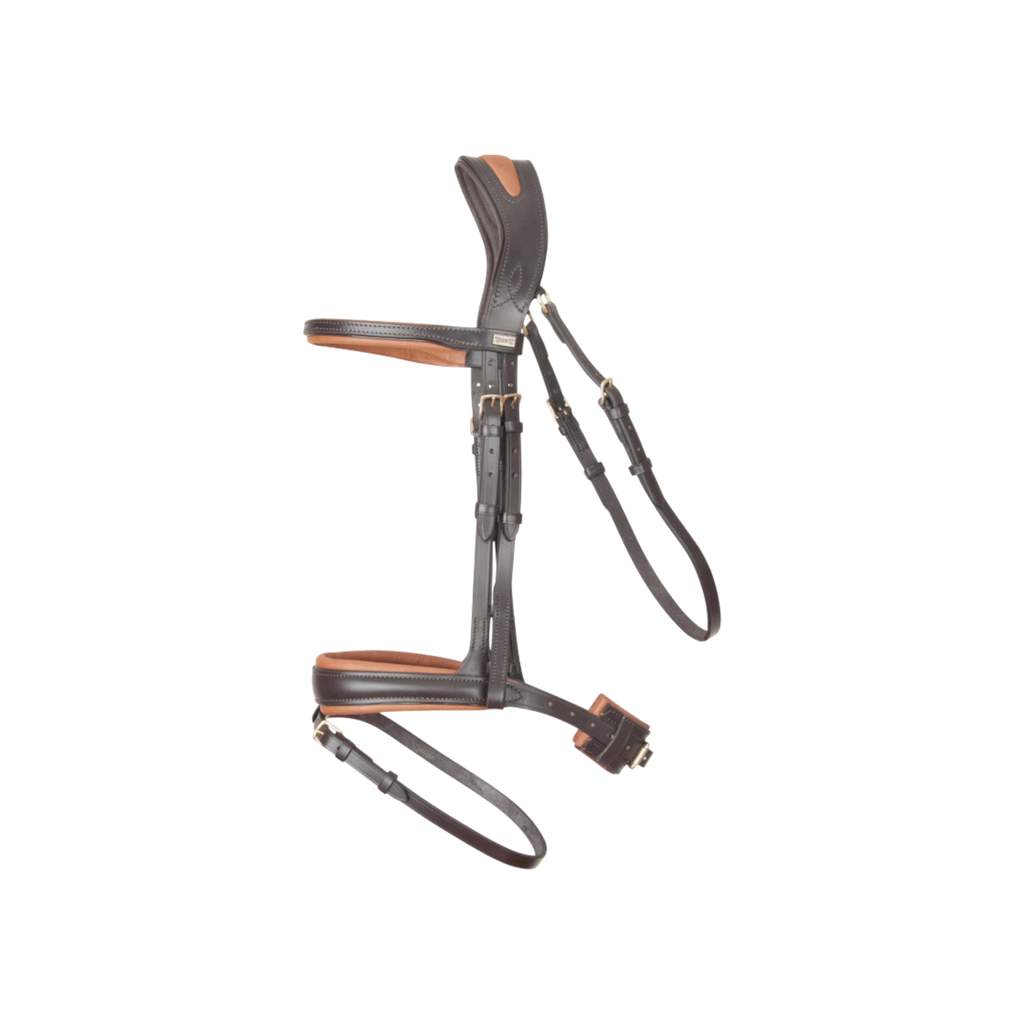 TdeT - Matisse anatomical bridle with reins brown/tobacco