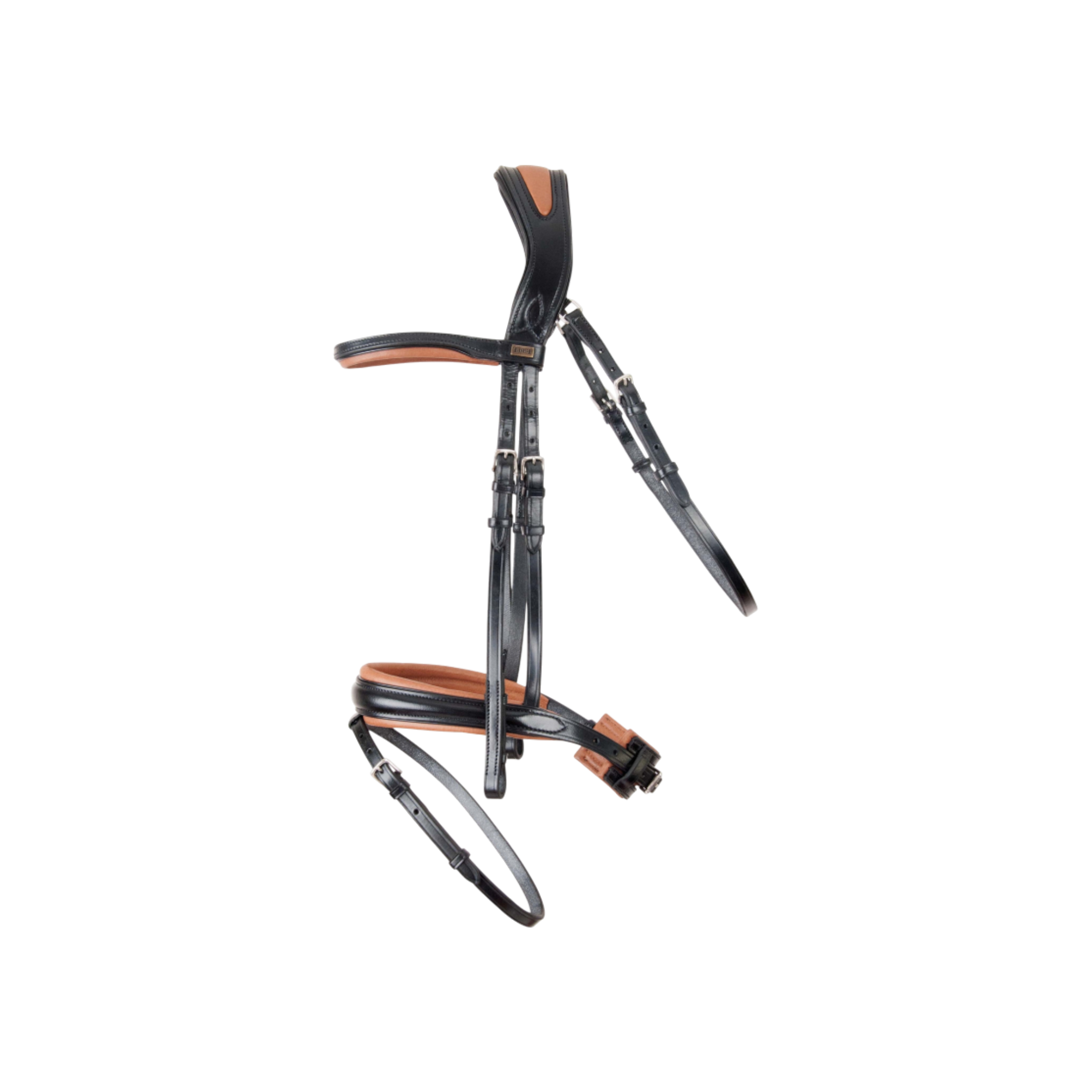 TdeT - Matisse anatomical bridle with reins black/tobacco