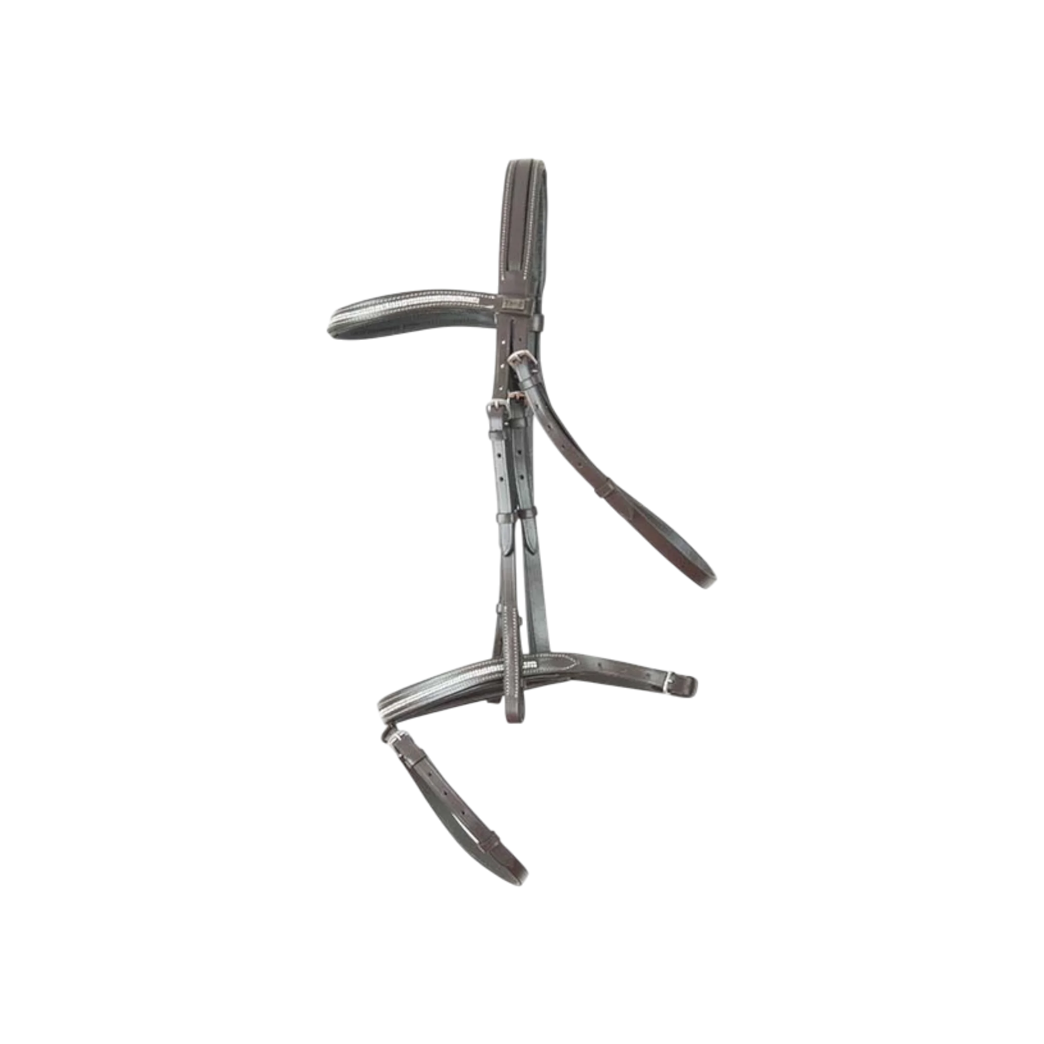 TdeT - Bridon Pissaro à strass avec rênes havane foncé