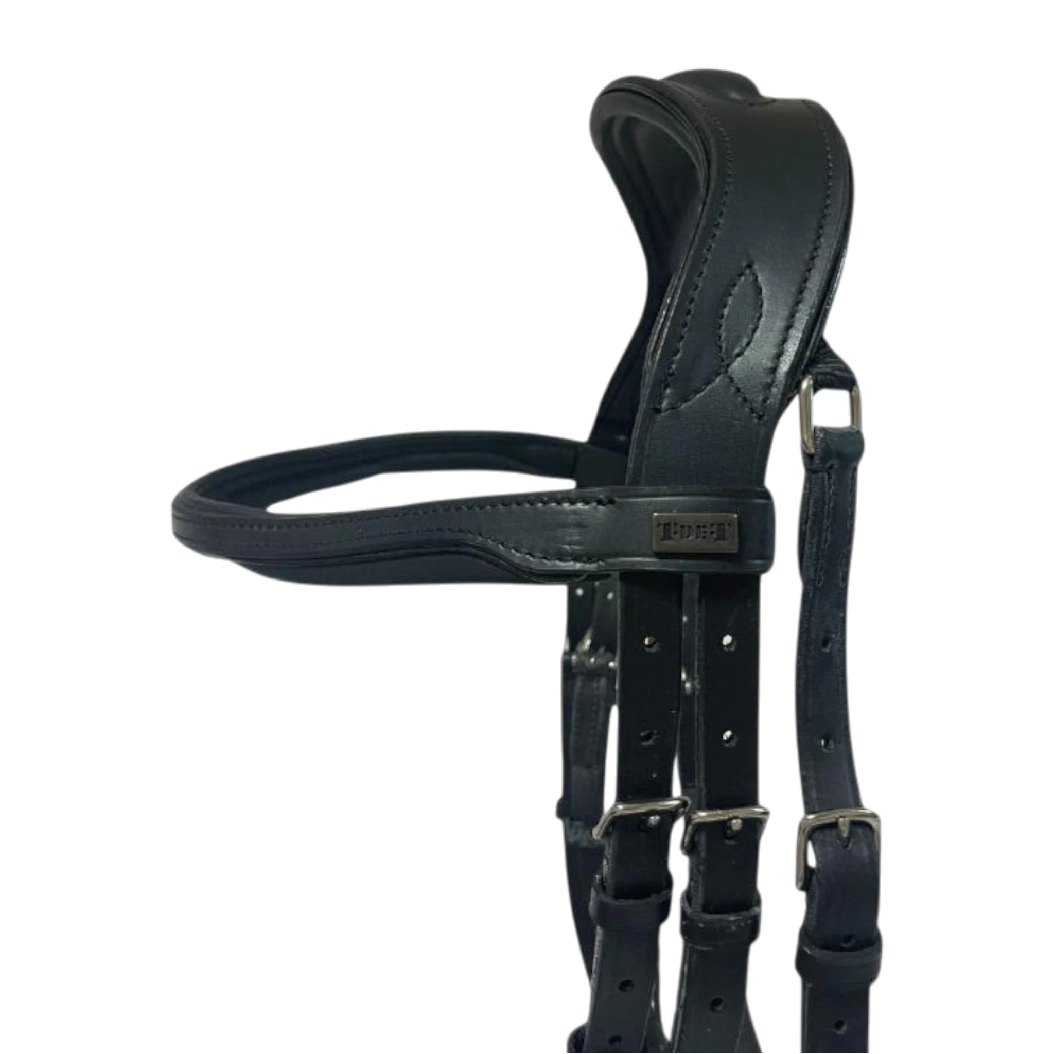 TdeT - Velazquez anatomical bridle with reins black
