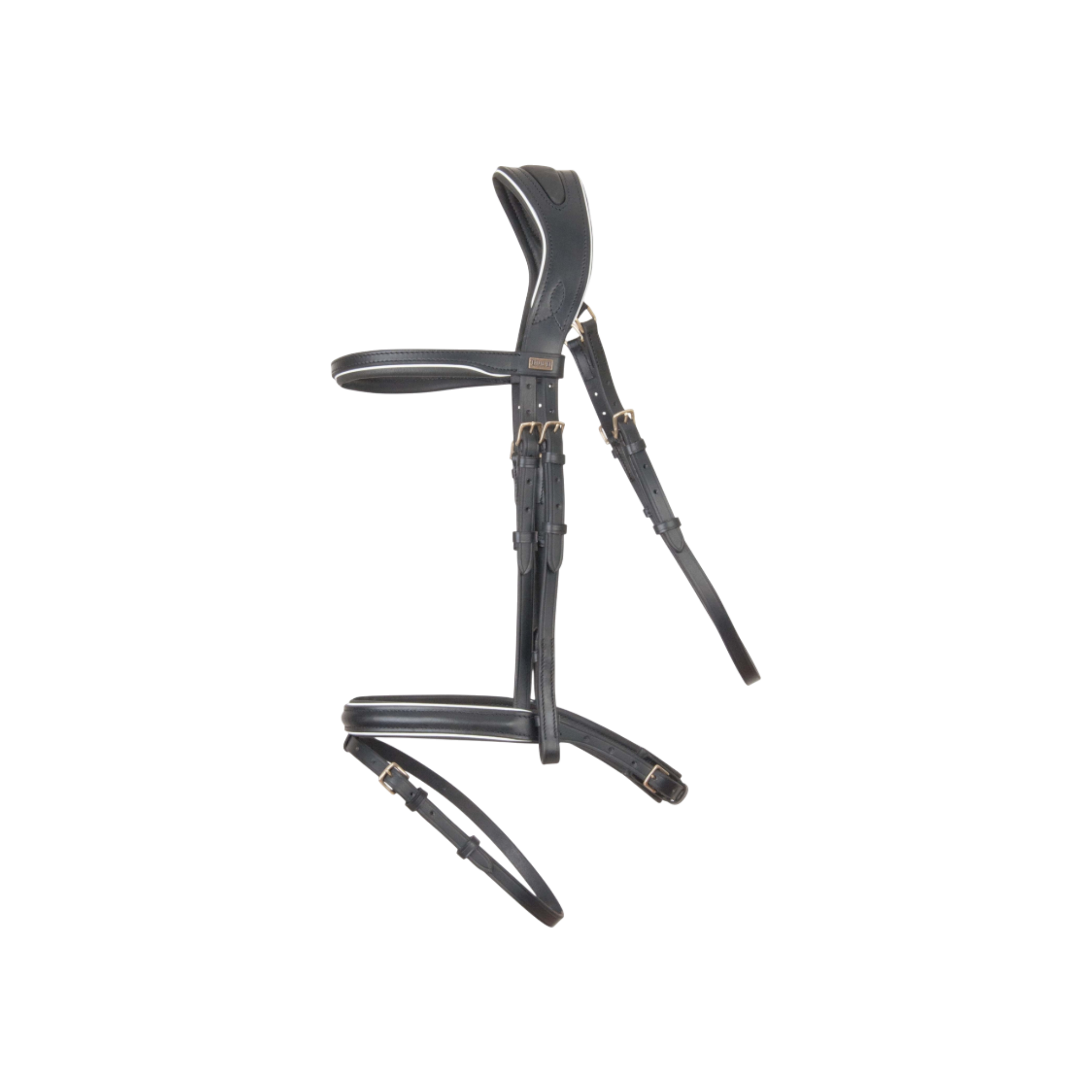 TdeT - Bridon anatomique Velazquez avec rênes noir blanc