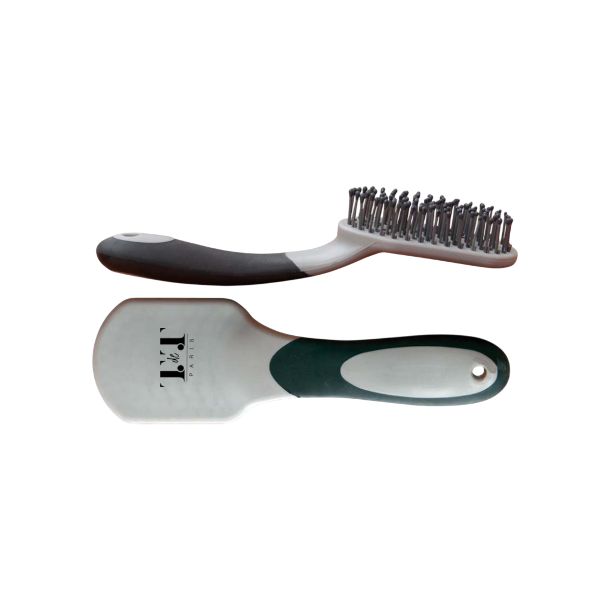 TdeT - Bicolour mane brush black/grey