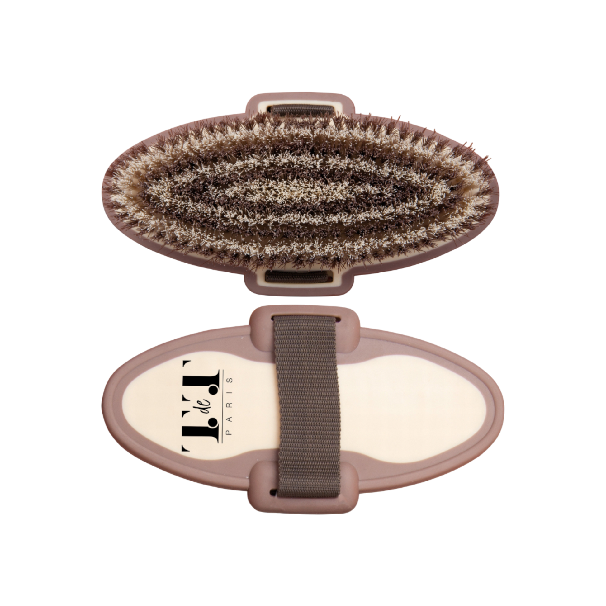 TdeT - Brosse douce Bicolore marron / beige