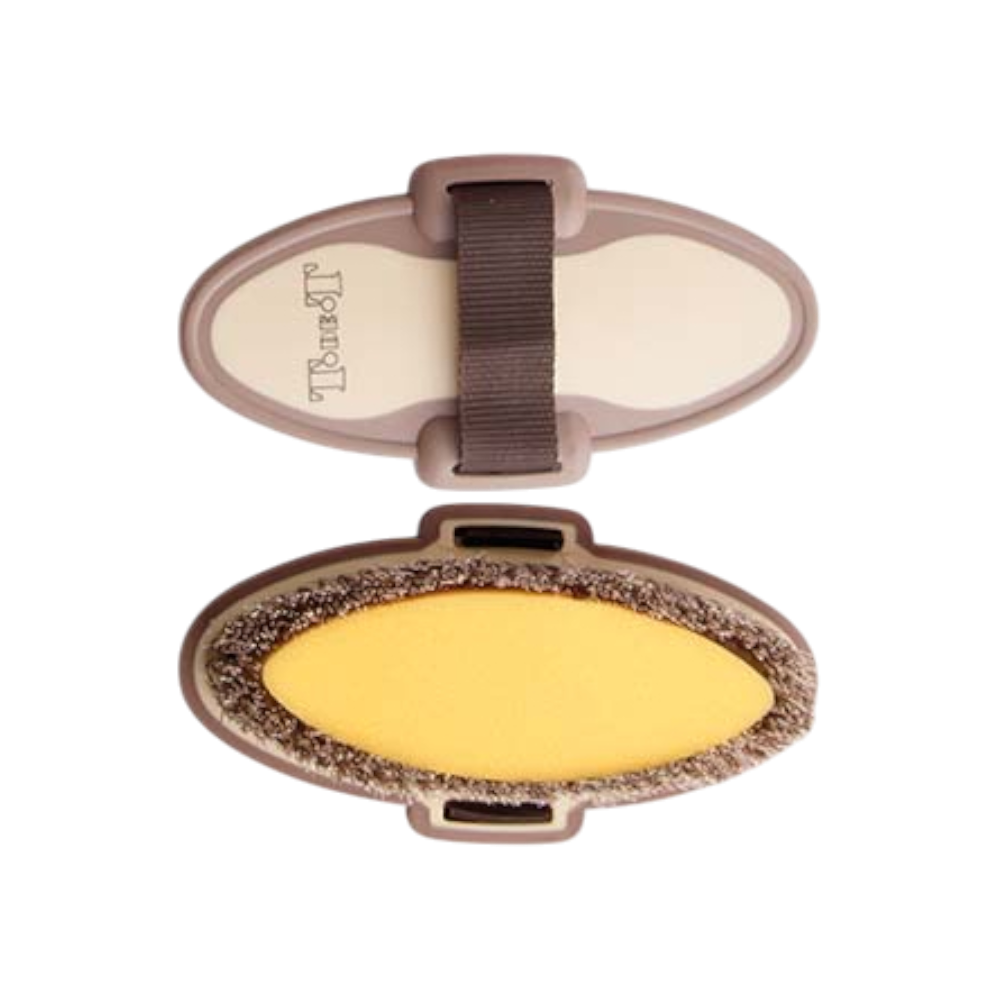 TdeT - Brosse douce éponge marron / beige