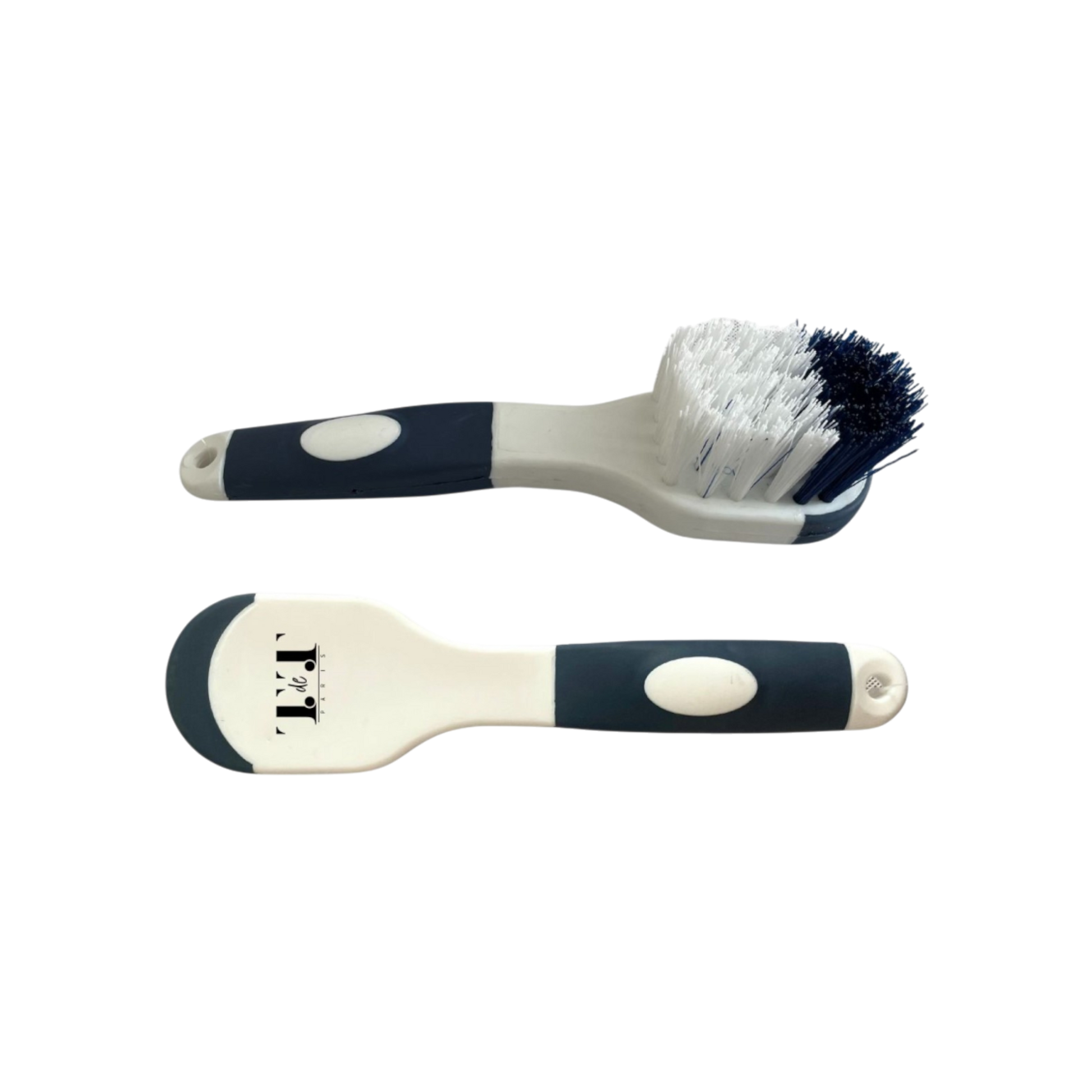 TdeT - Bicolour grooming bucket brush navy/white