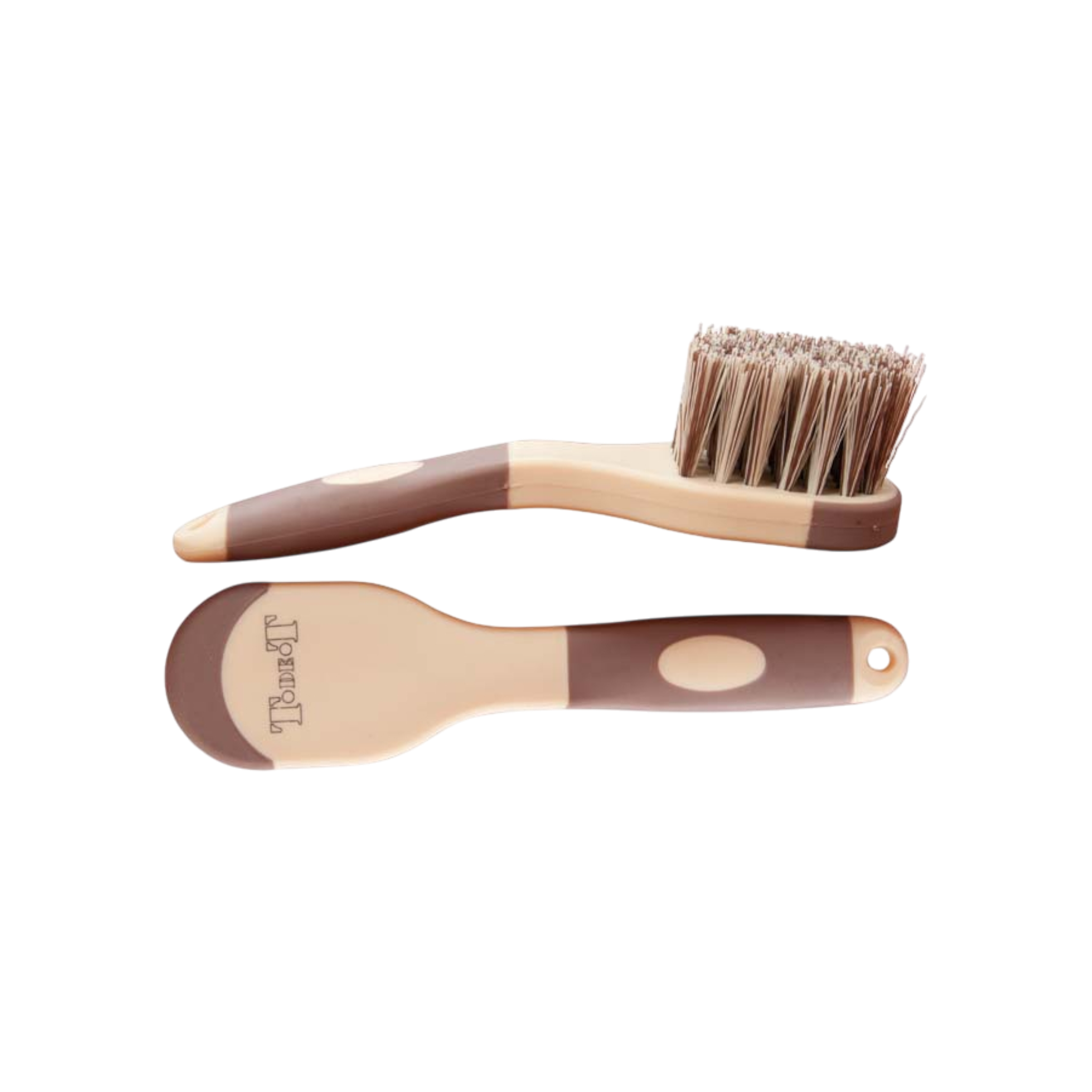 TdeT - Bicolour grooming bucket brush brown/beige