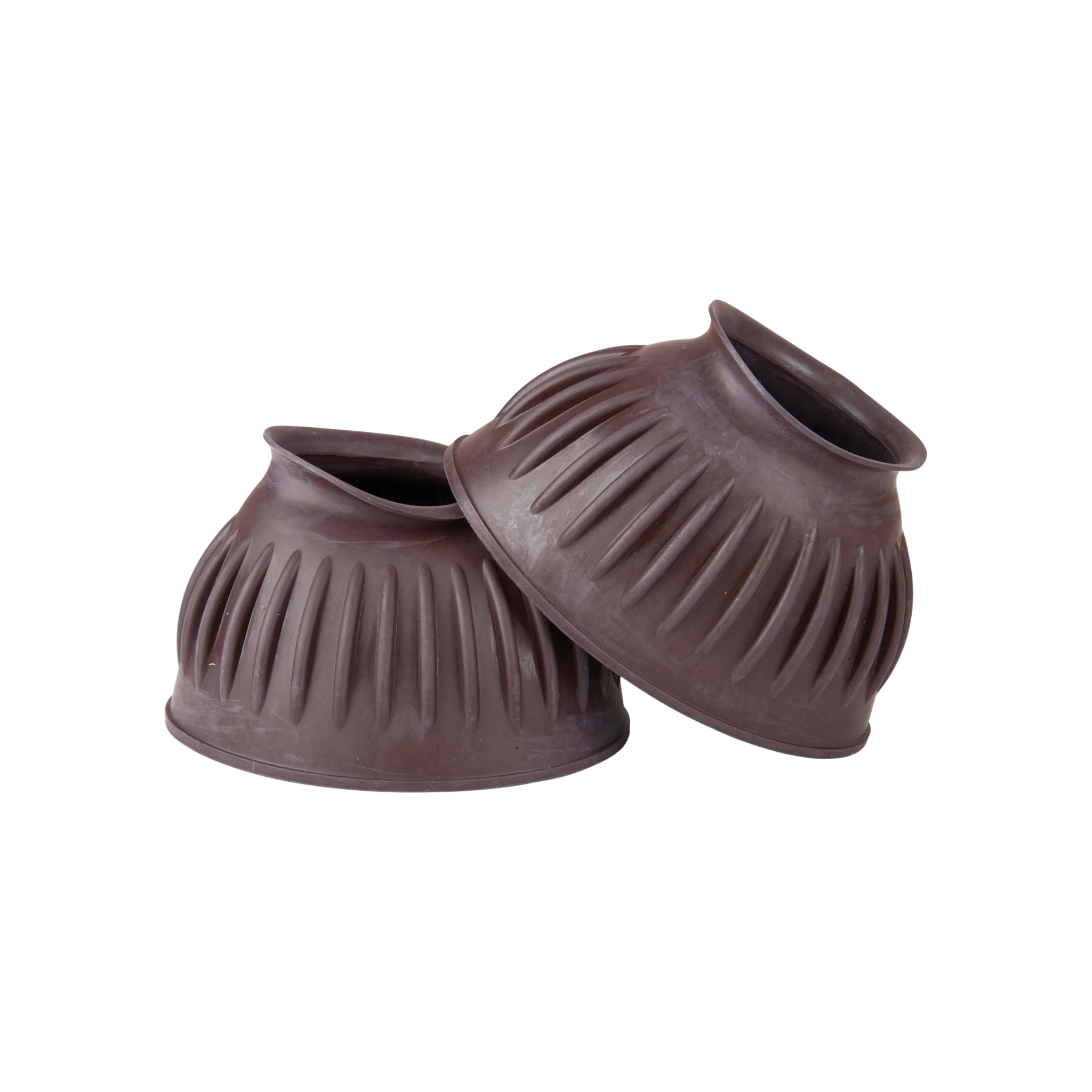 TdeT - Closed rubber bell boots brown