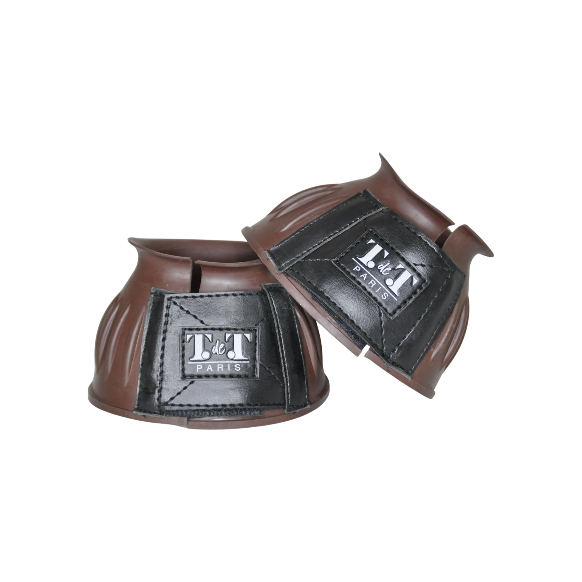 TdeT - Rubber bell boots with Velcro brown