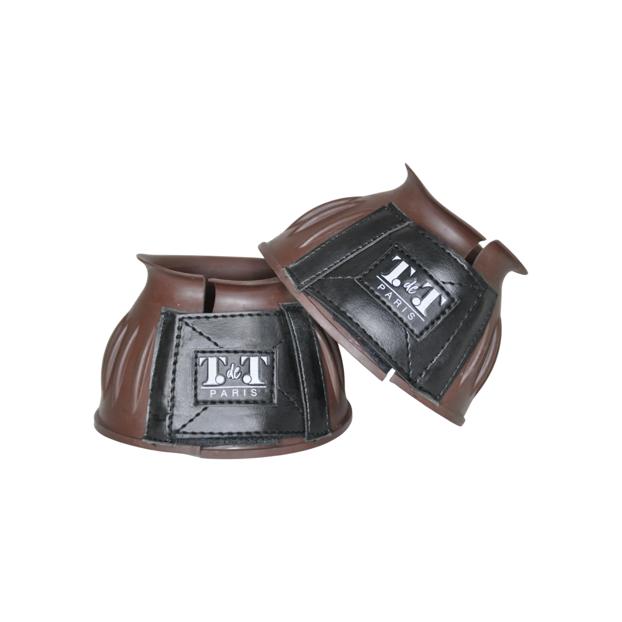 TdeT - Rubber bell boots with Velcro brown