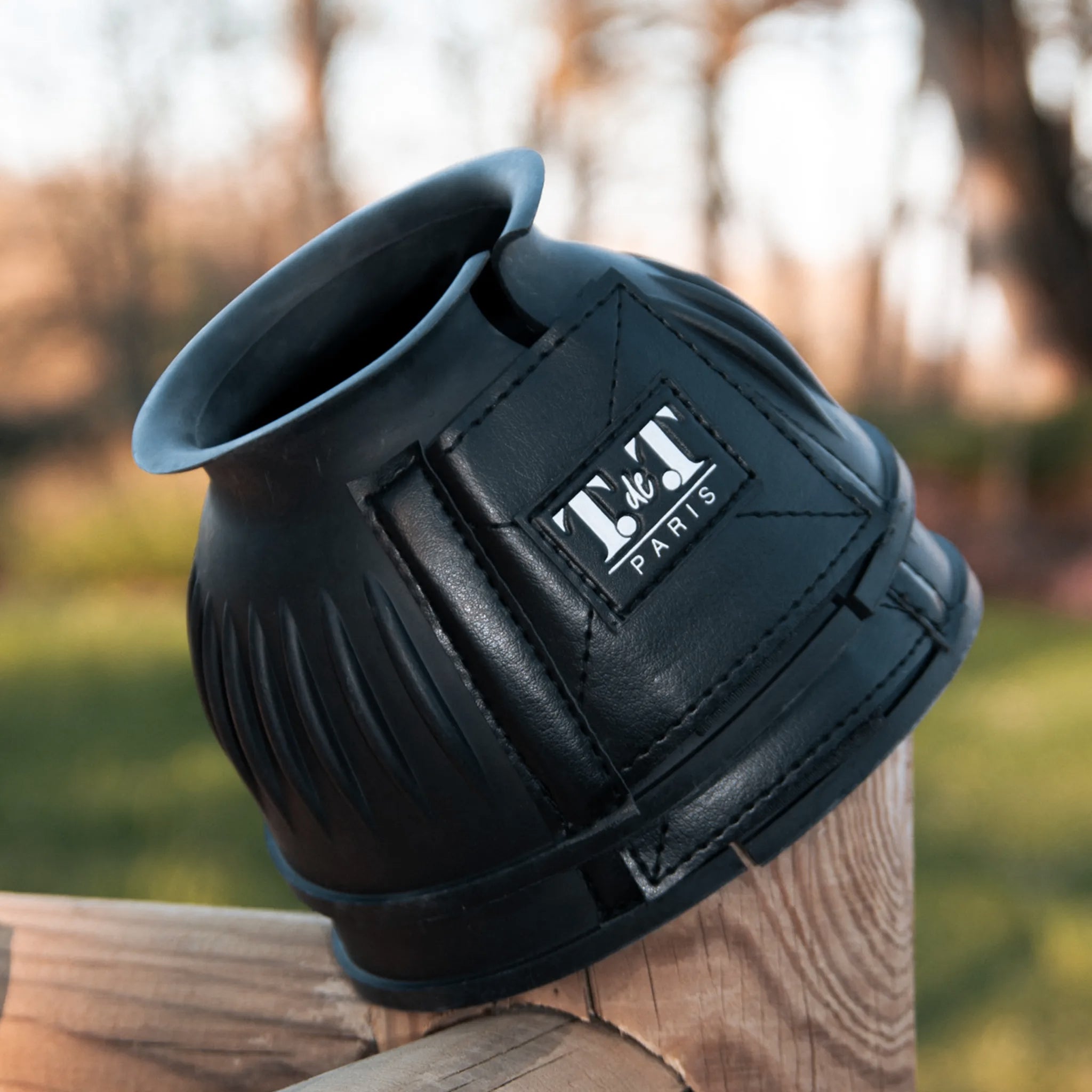 TdeT - Cloches caoutchouc velcro noir