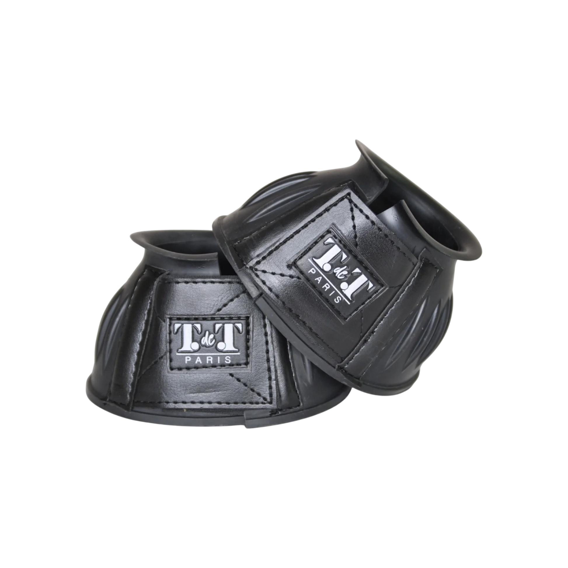 TdeT - Rubber bell boots with Velcro black