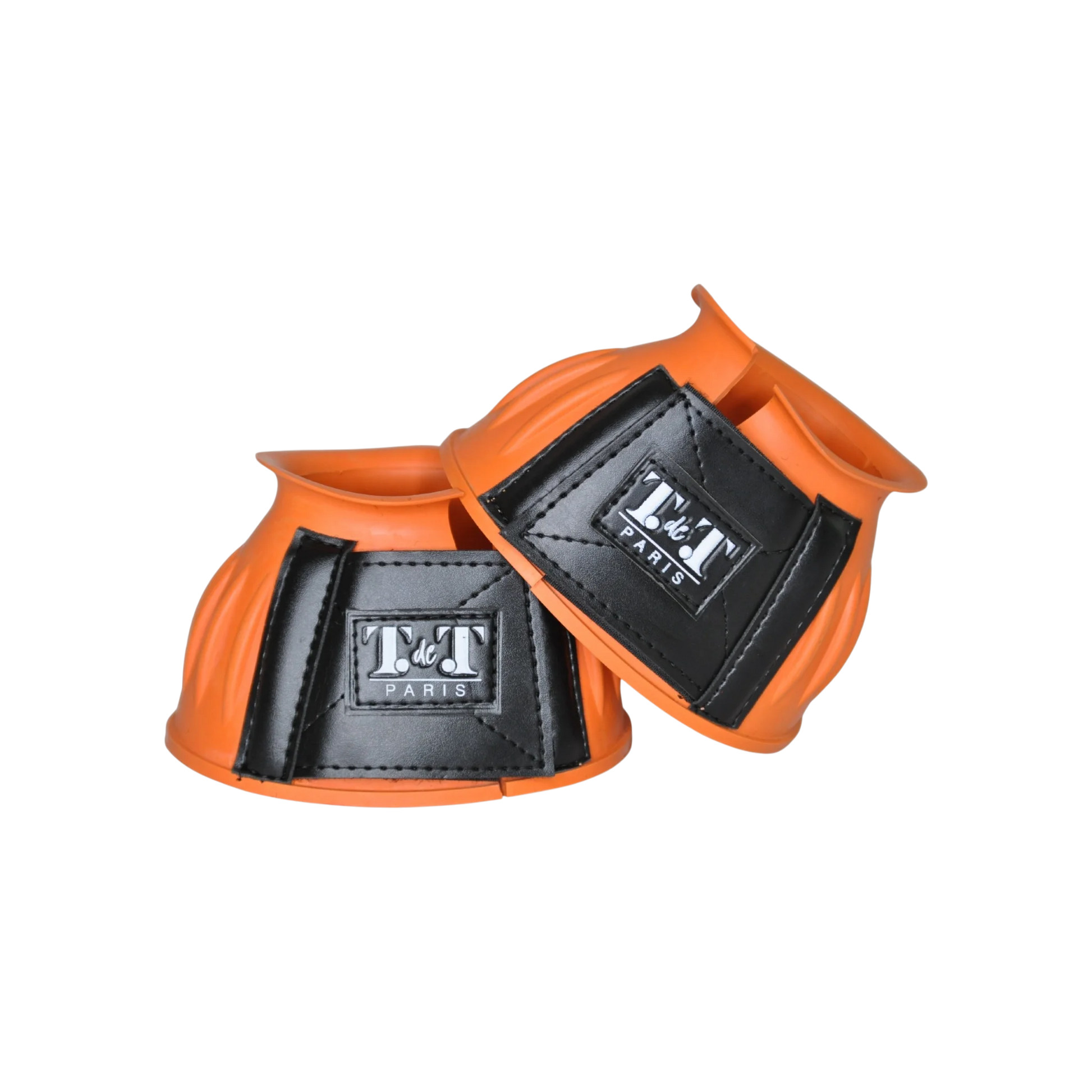 TdeT - Rubber bell boots with Velcro orange