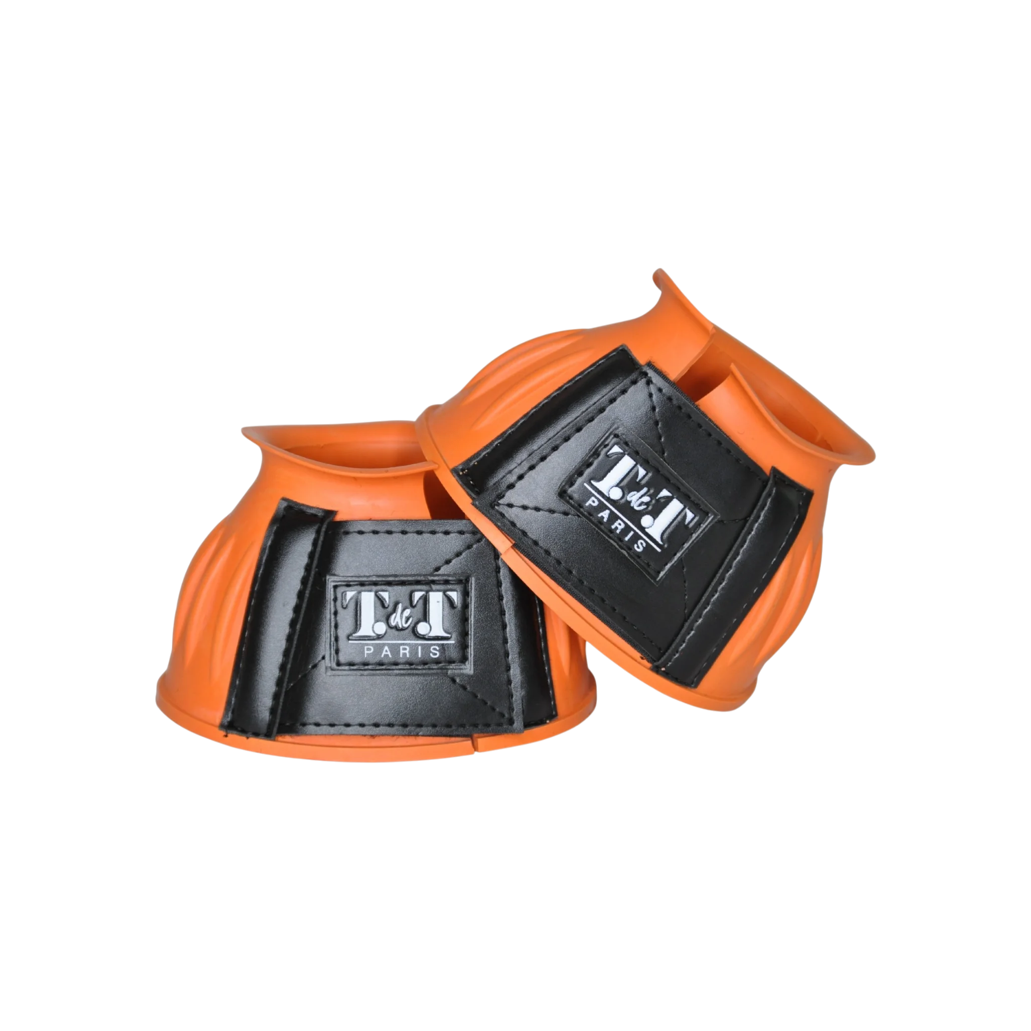 TdeT - Rubber bell boots with Velcro orange