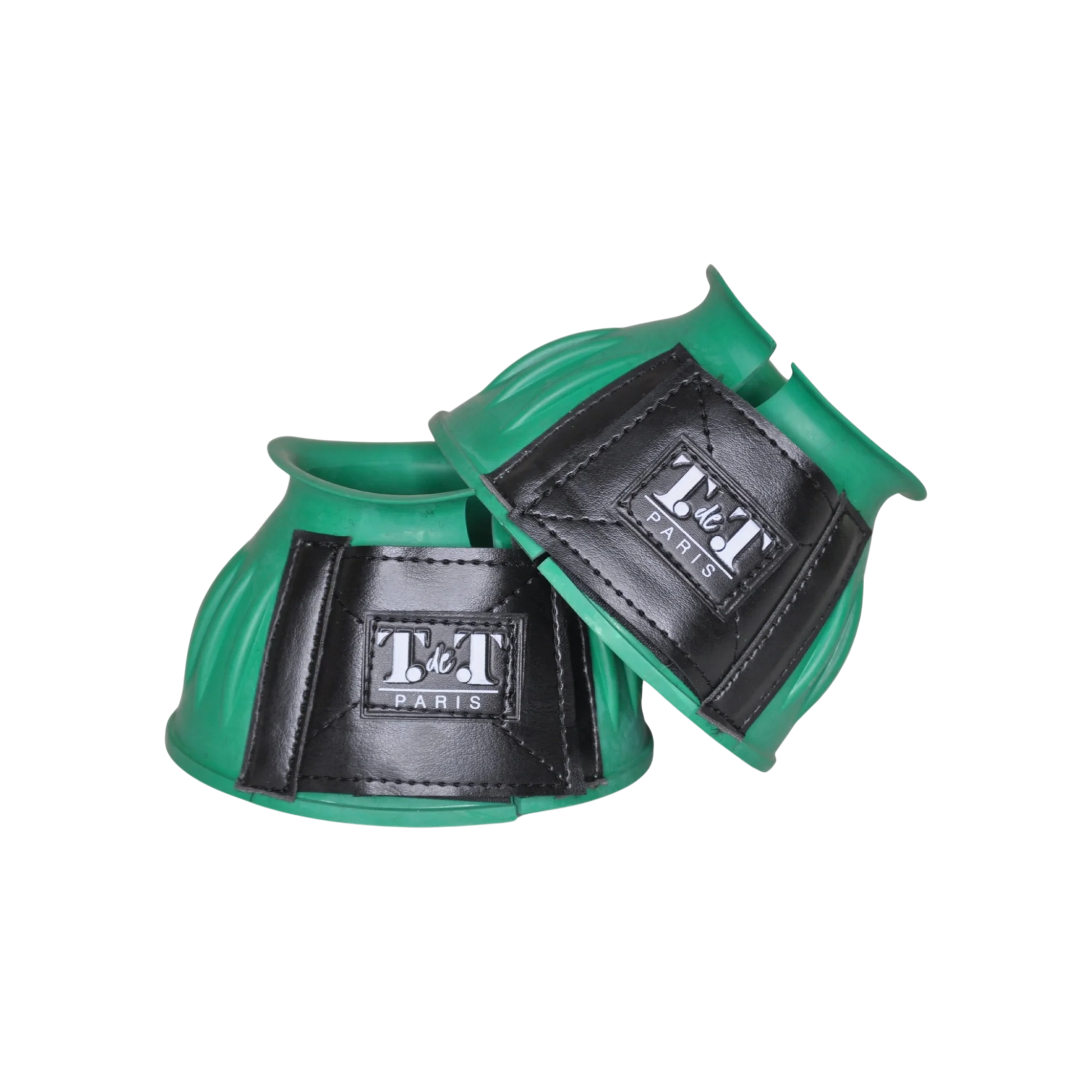TdeT - Rubber bell boots with Velcro green