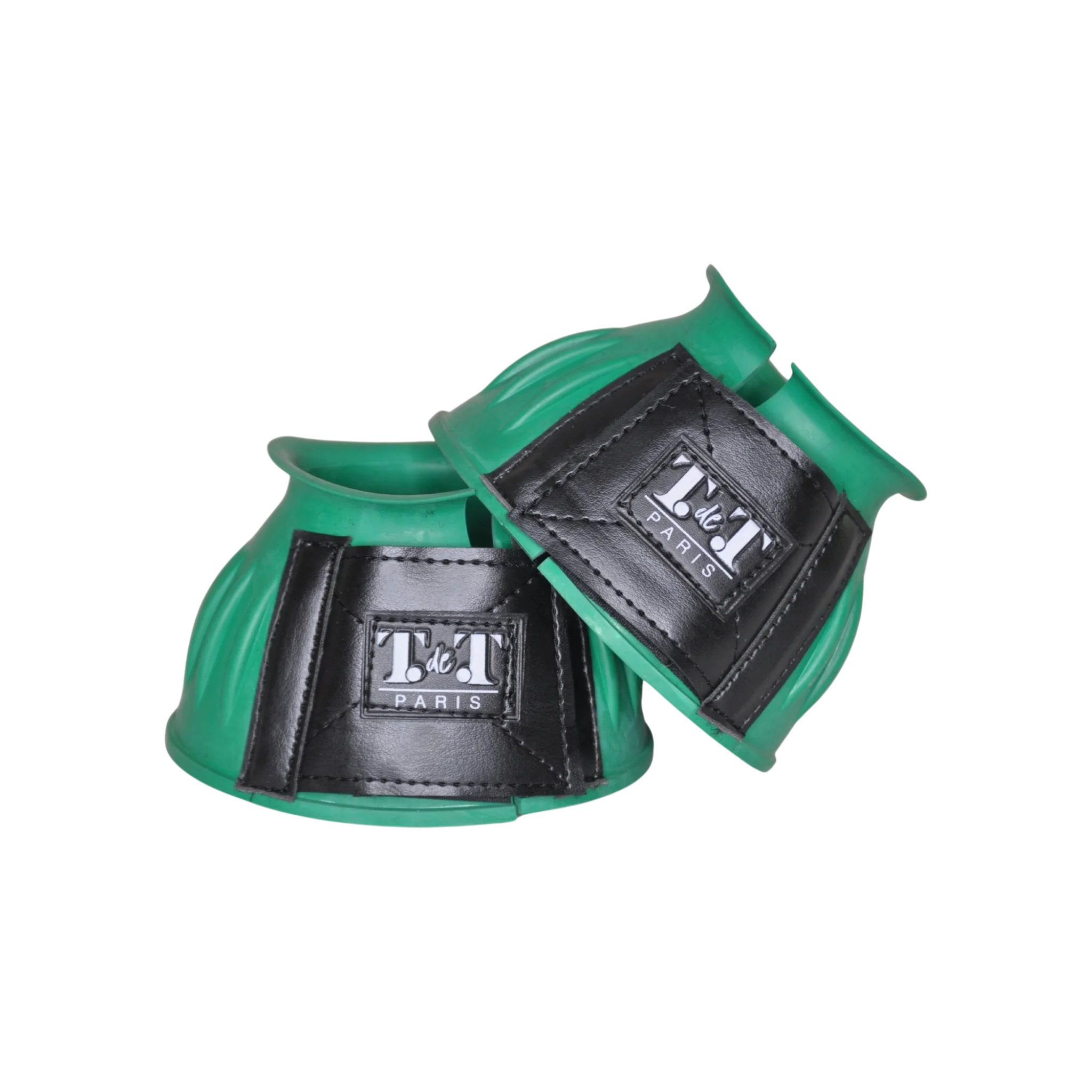 TdeT - Rubber bell boots with Velcro green