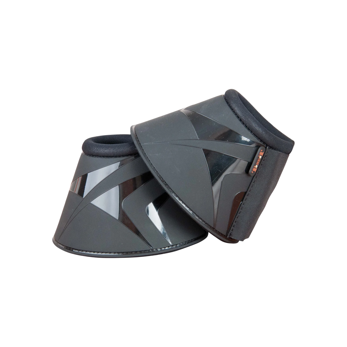 TdeT - PVC shell bell boots with Velcro black
