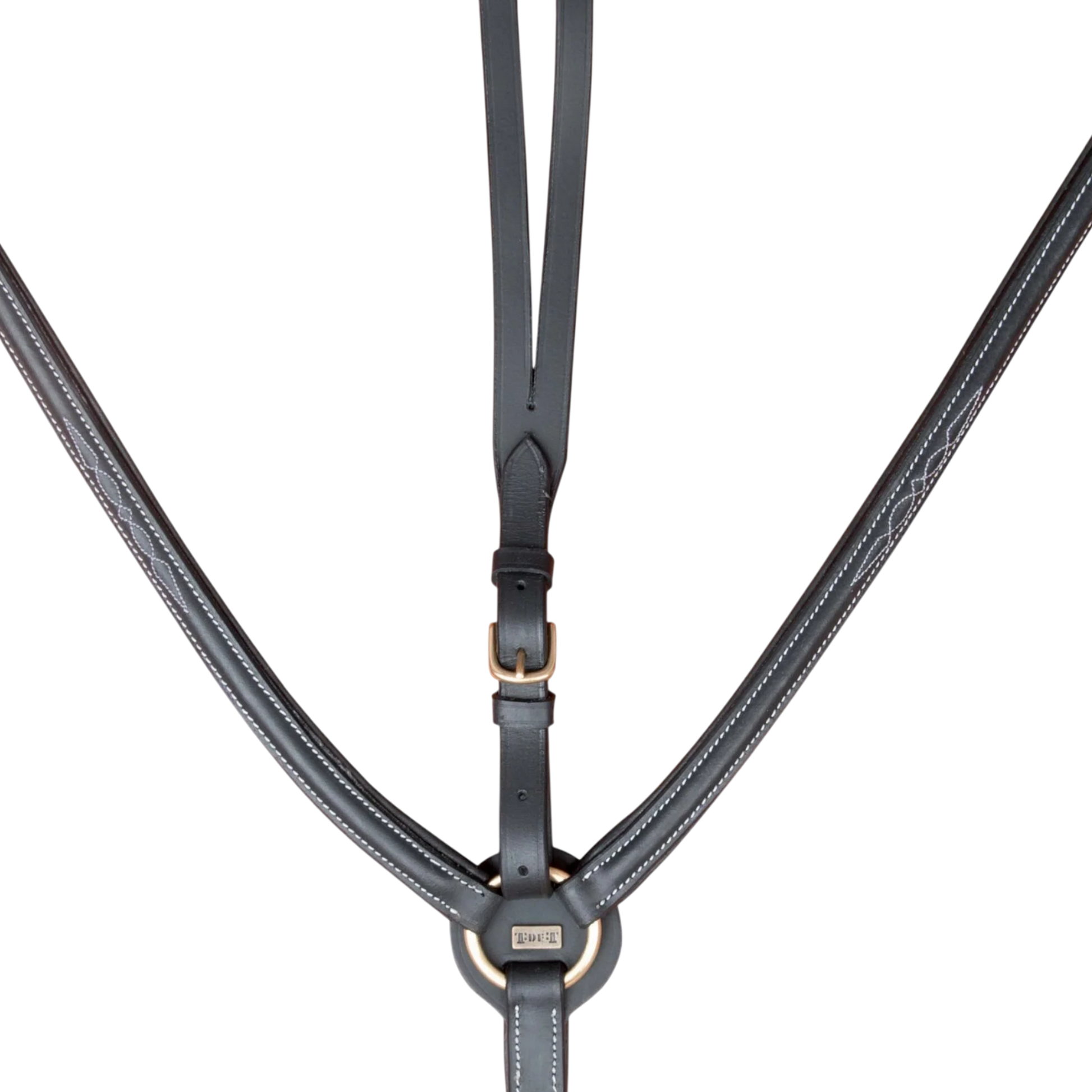 TdeT - Collier de chasse doublé surpiqué noir