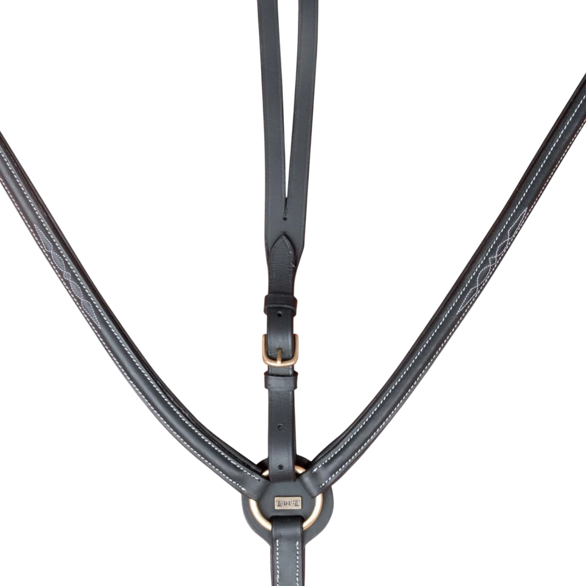 TdeT - Collier de chasse doublé surpiqué noir