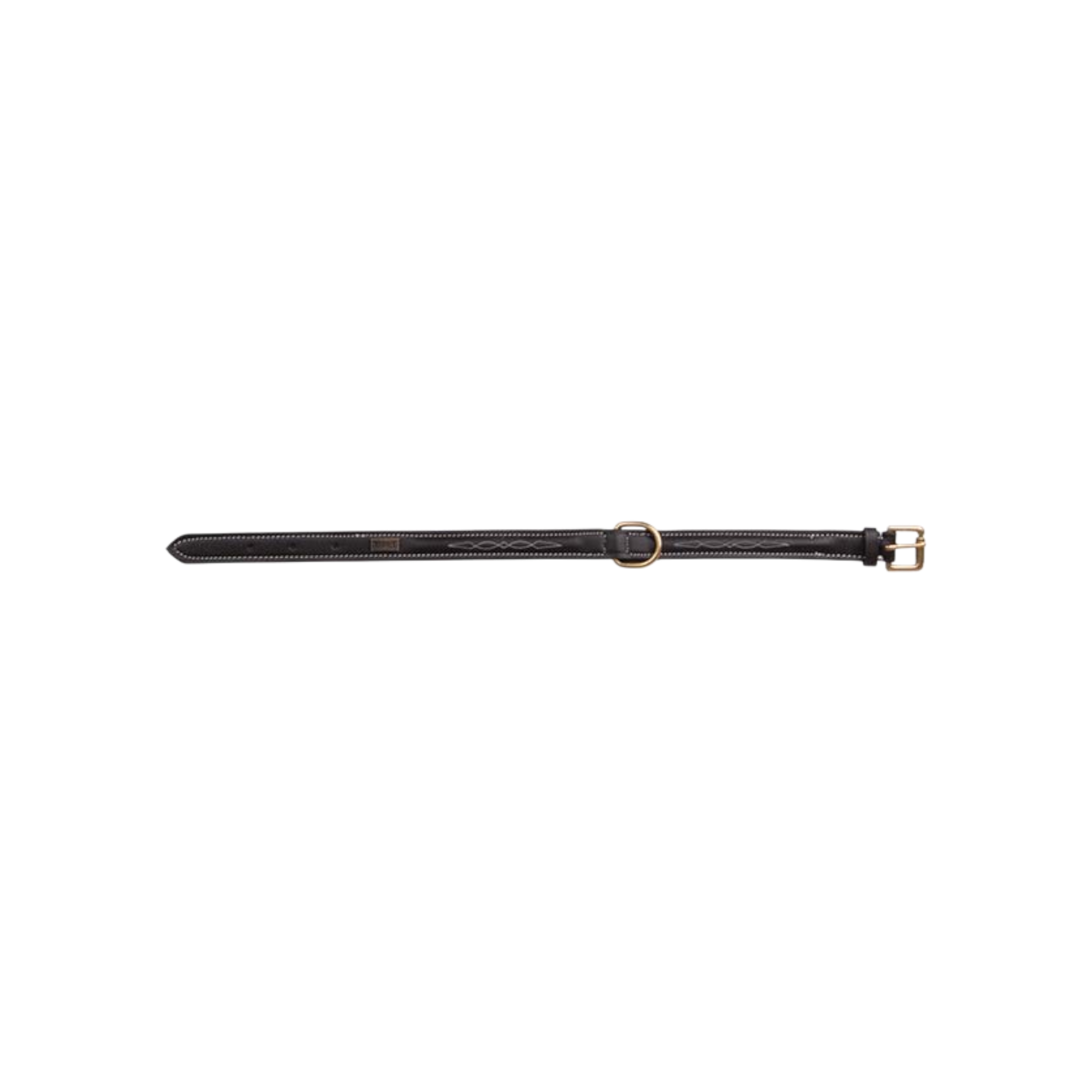 TdeT - Collier pour chien Surpiqûres havane foncé