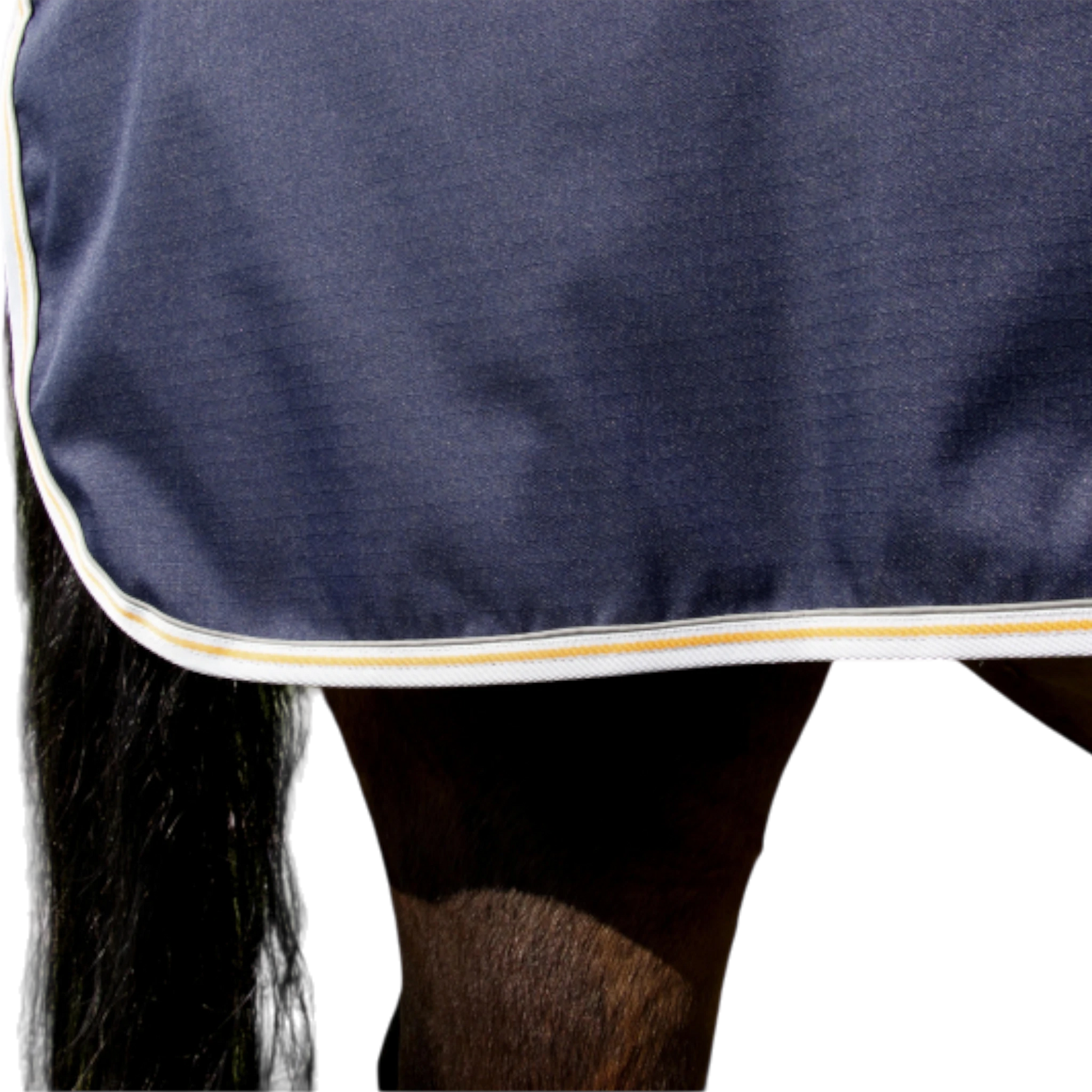 TdeT - Waterproof quarter sheet poly-cotton navy/orange