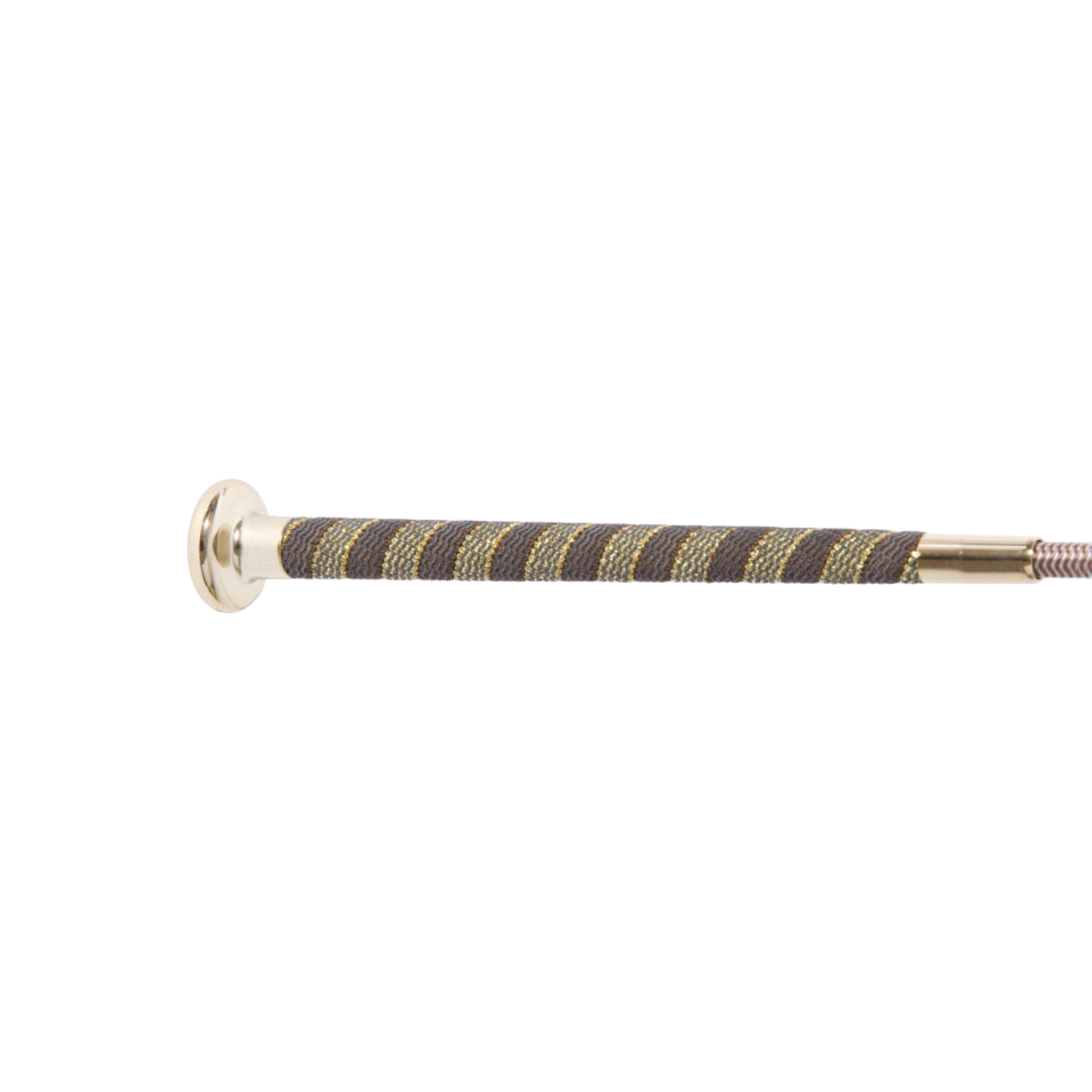 TdeT - Dressage whip paddle leather brown/beige