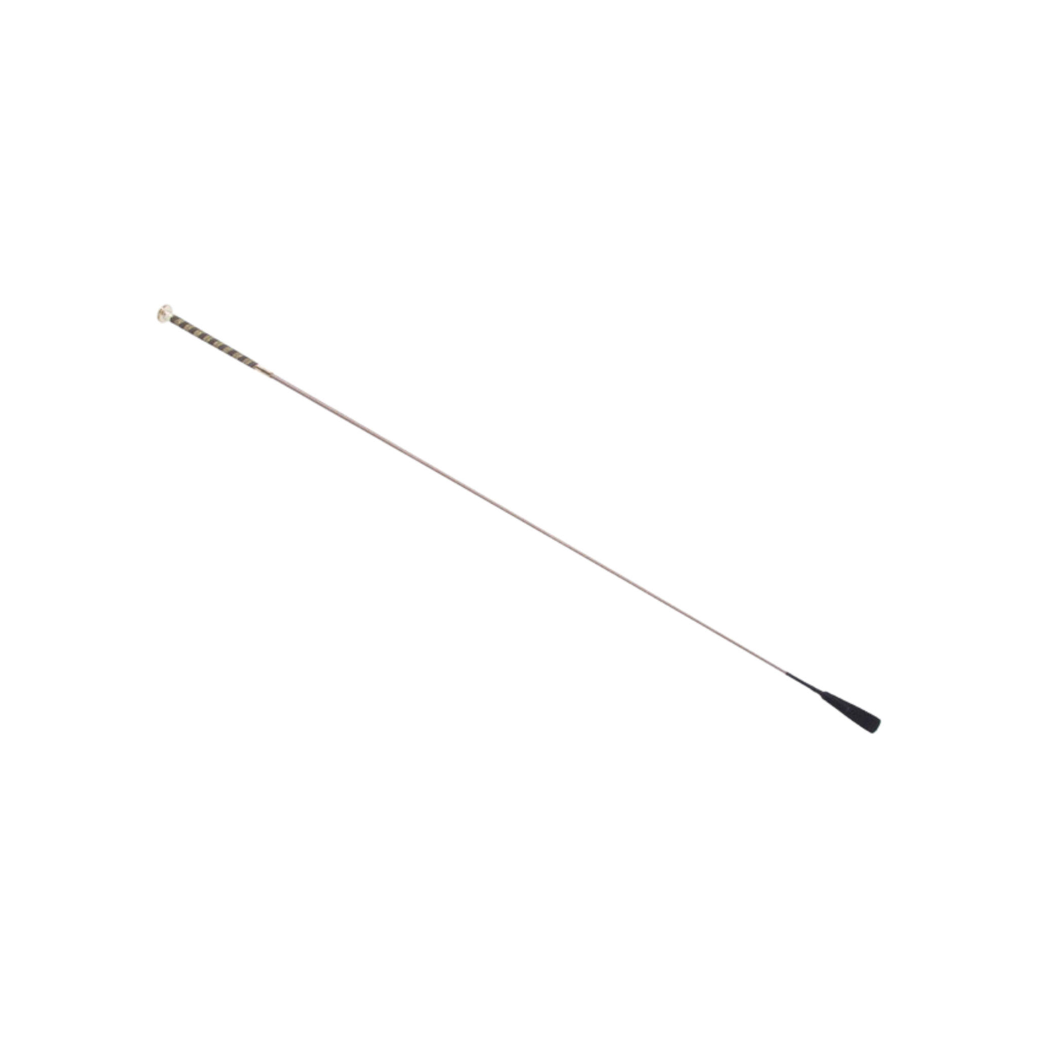 TdeT - Stick de dressage claquette cuir marron / beige