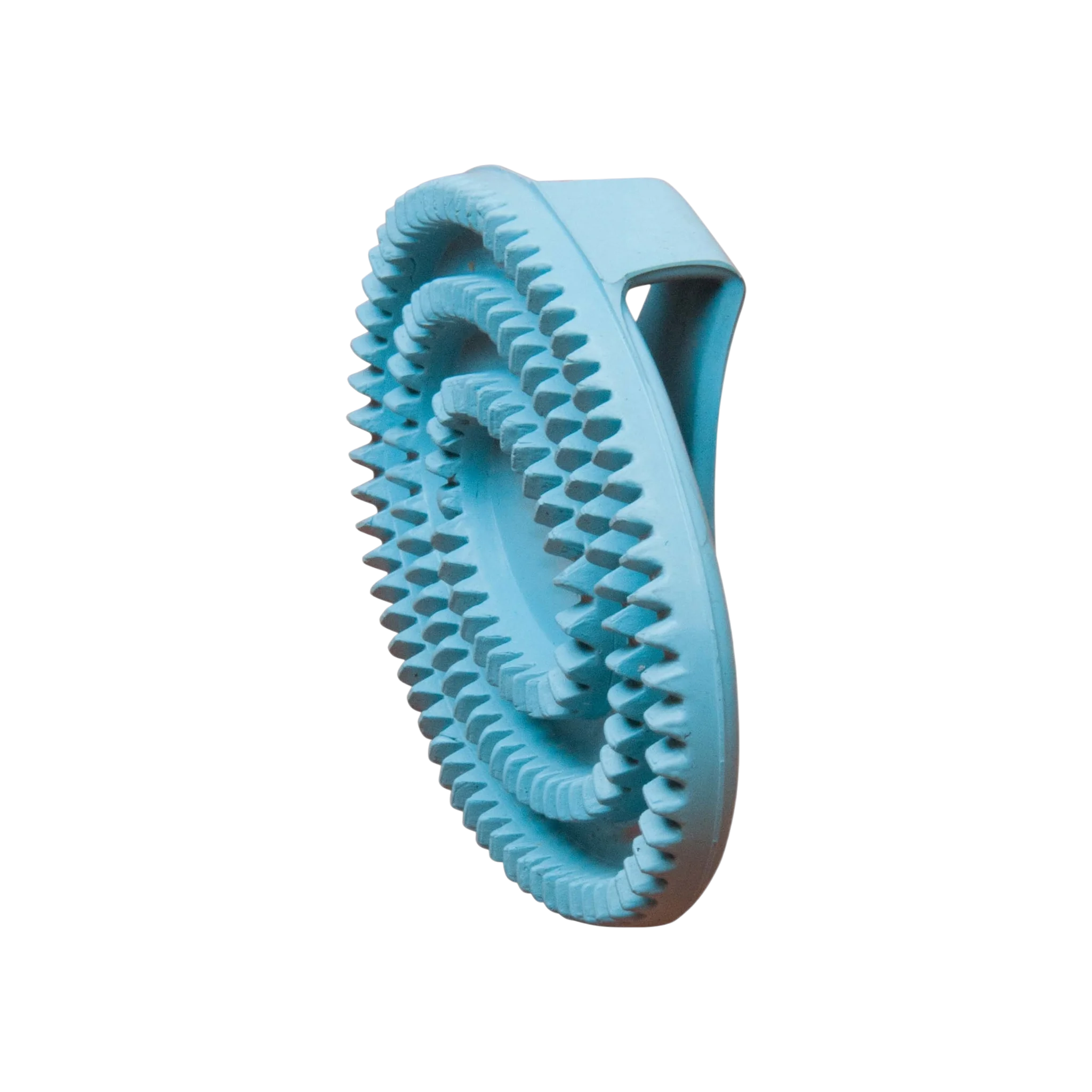 TdeT - Rubber curry comb sky blue
