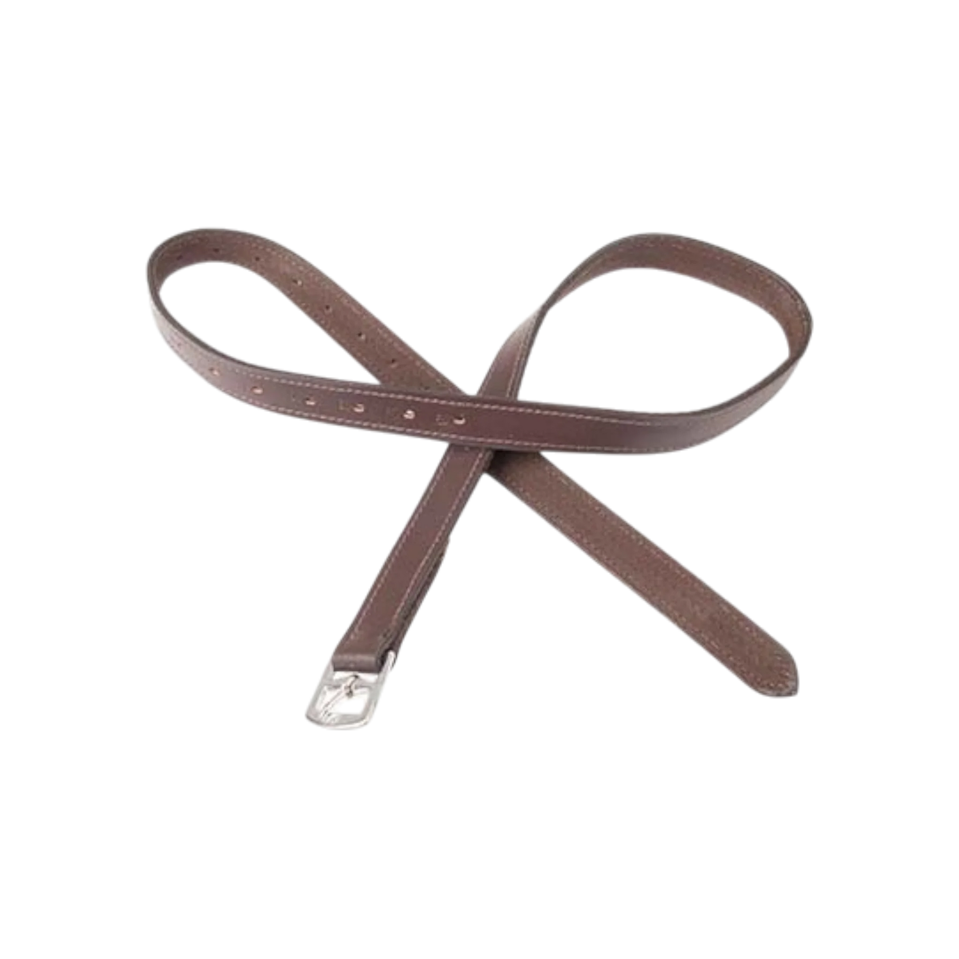 TdeT - Leather and nylon stirrup leathers dark havana