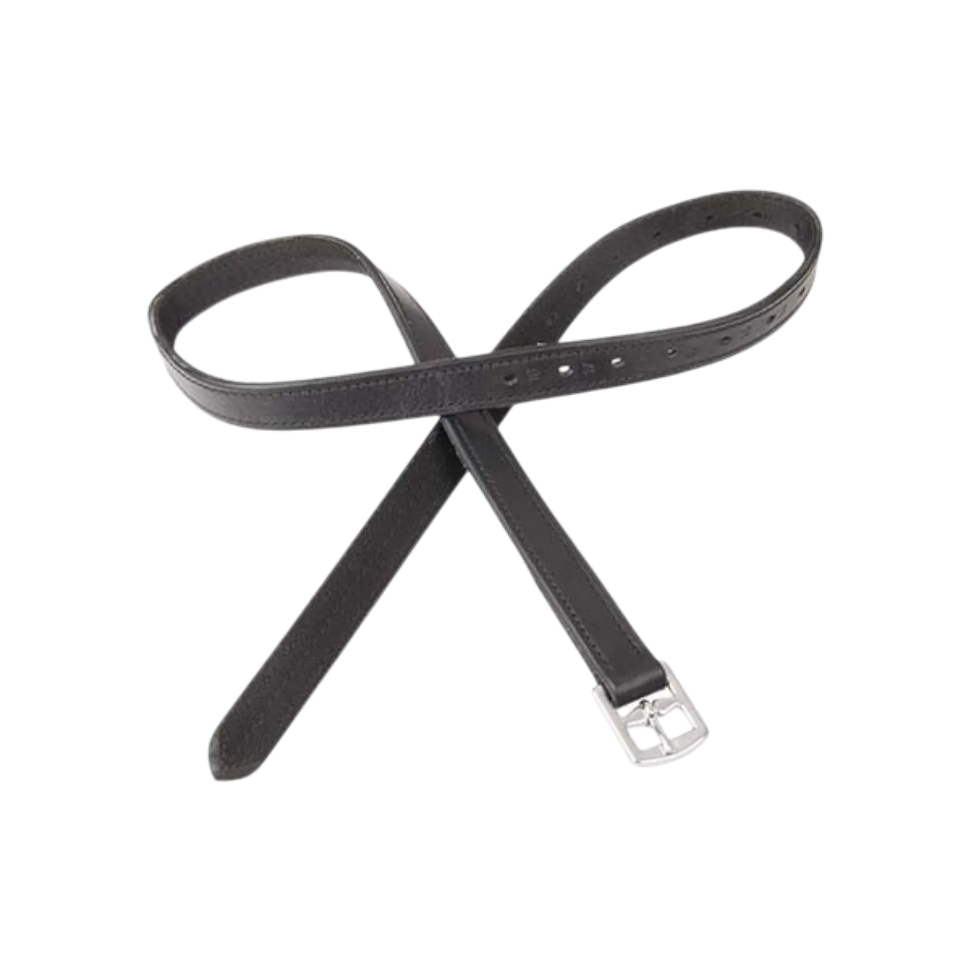 TdeT - Leather and nylon stirrup leathers black