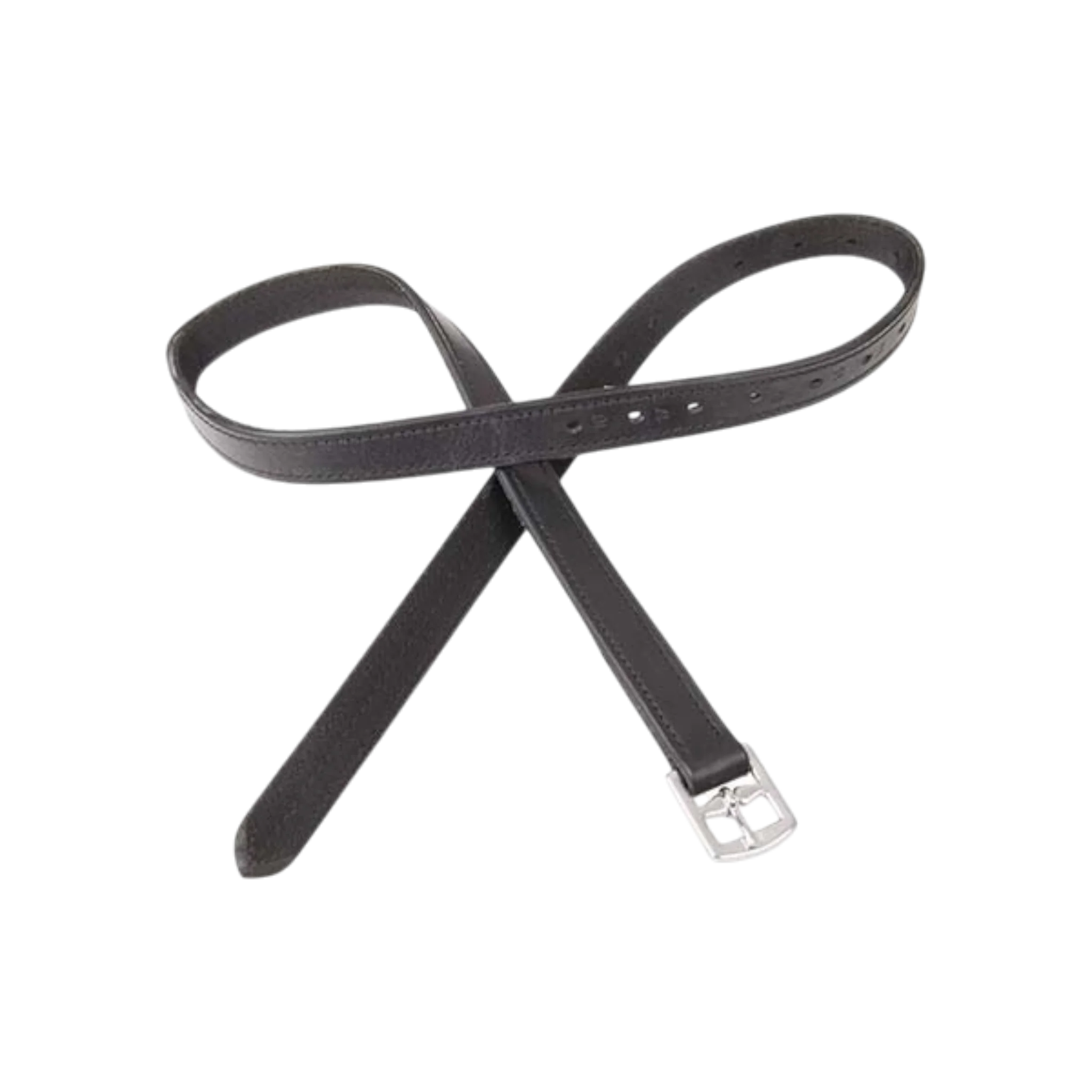 TdeT - Étrivières cuir et nylon noir